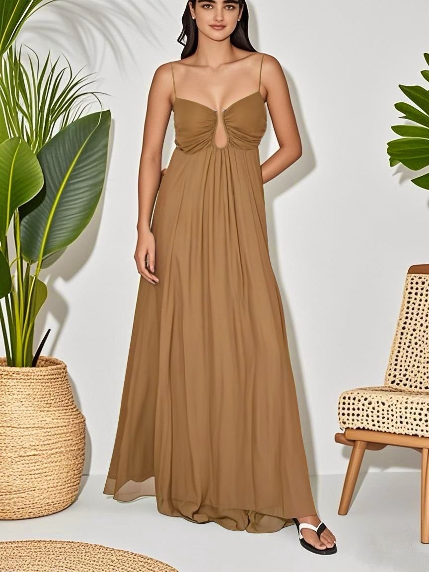 Eden Breeze Elegant Strap Maxi Dress