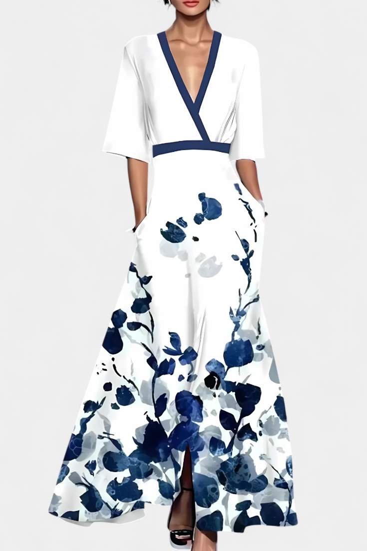 Daphne Floral Maxi Wrap Dress