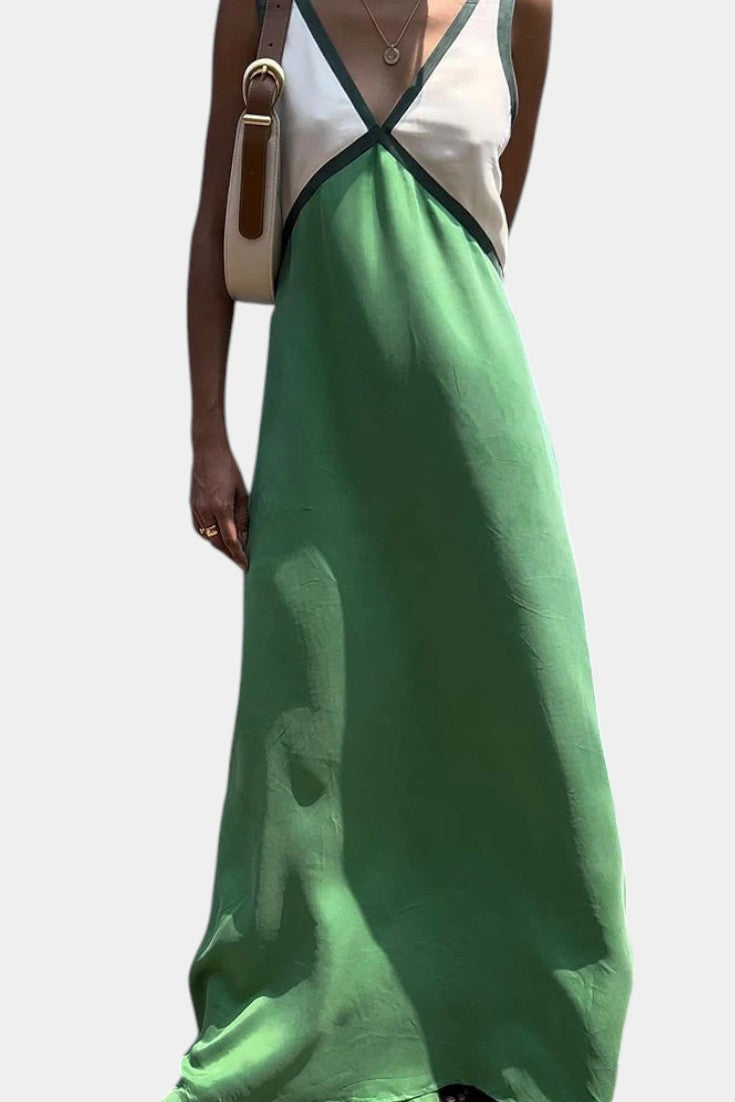 Diamond Lightweight V-Neck Maxi Dress