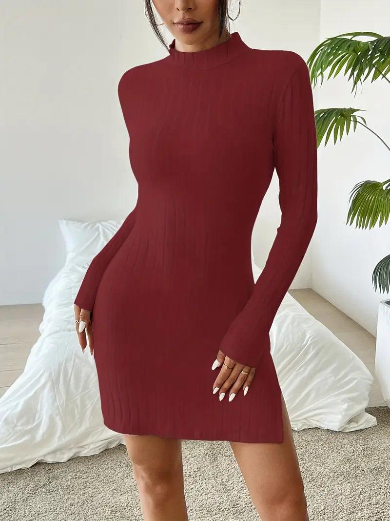 The Elegant Knit Mini Dress