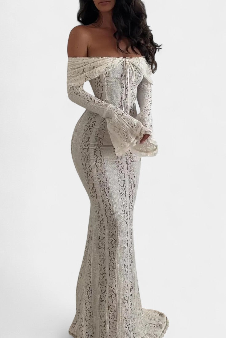 Rosalie Lace Off-Shoulder Maxi Dress