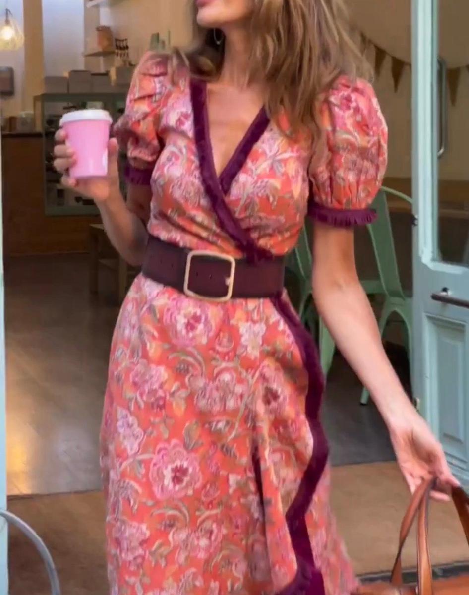 Elise Soft Pink Maxi Dress.