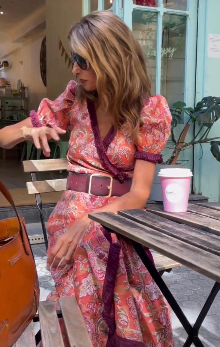 Elise Soft Pink Maxi Dress.