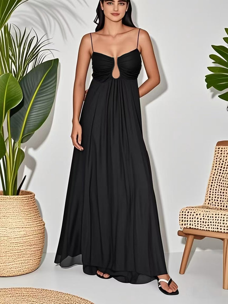 Eden Breeze Elegant Strap Maxi Dress