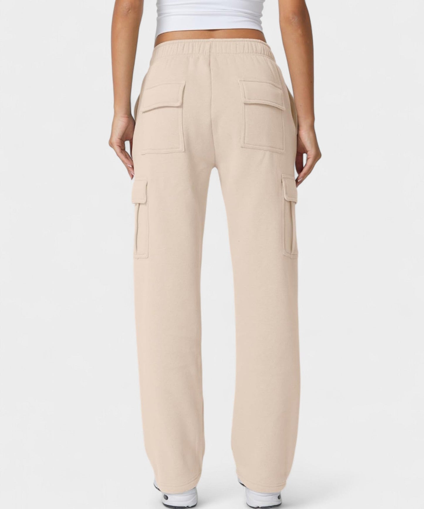 Alana | High - Waist Fleece Cargo Sweatpants - Lora Toronto