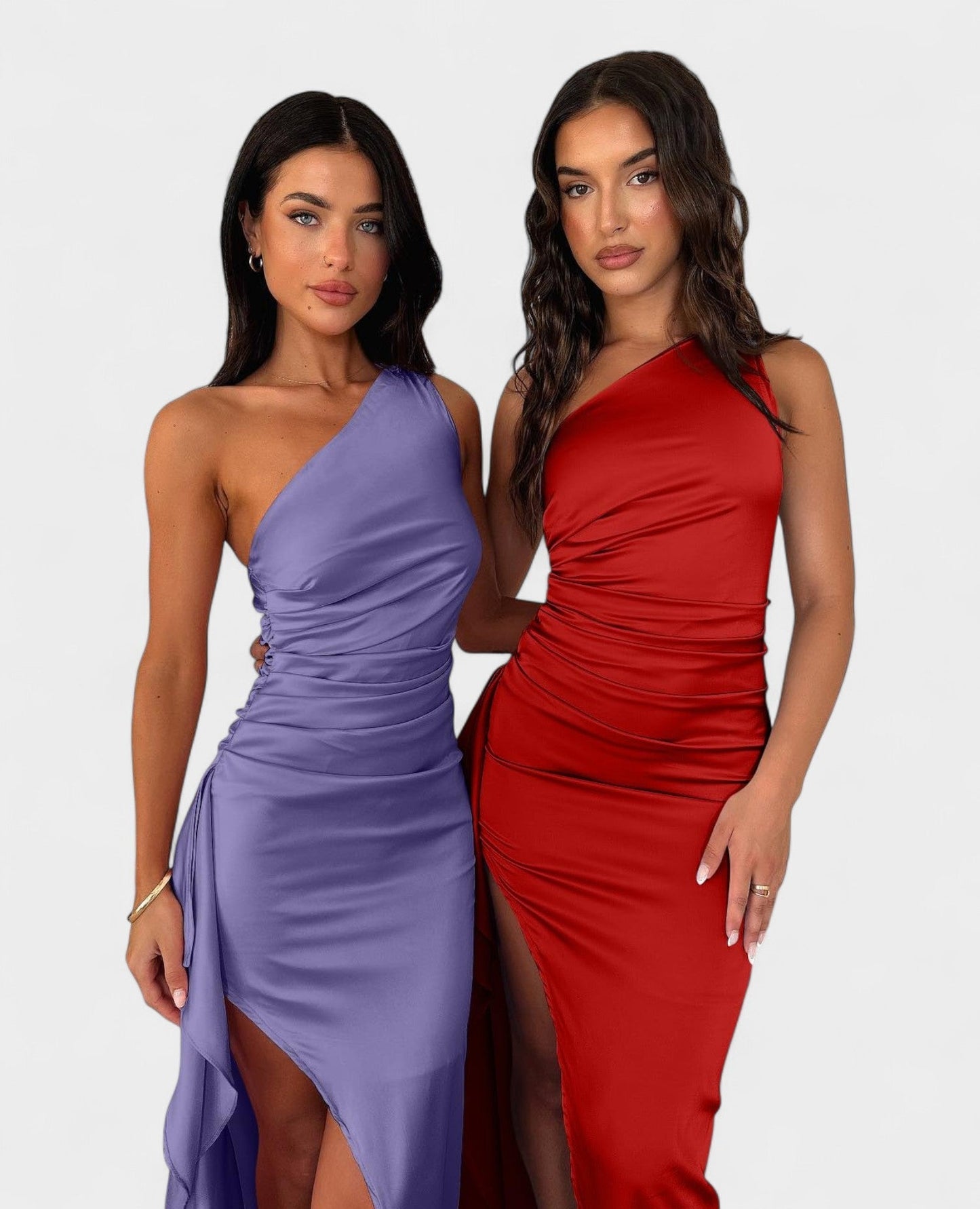 Amara | One - Shoulder Draped Maxi Dress - Lora Toronto