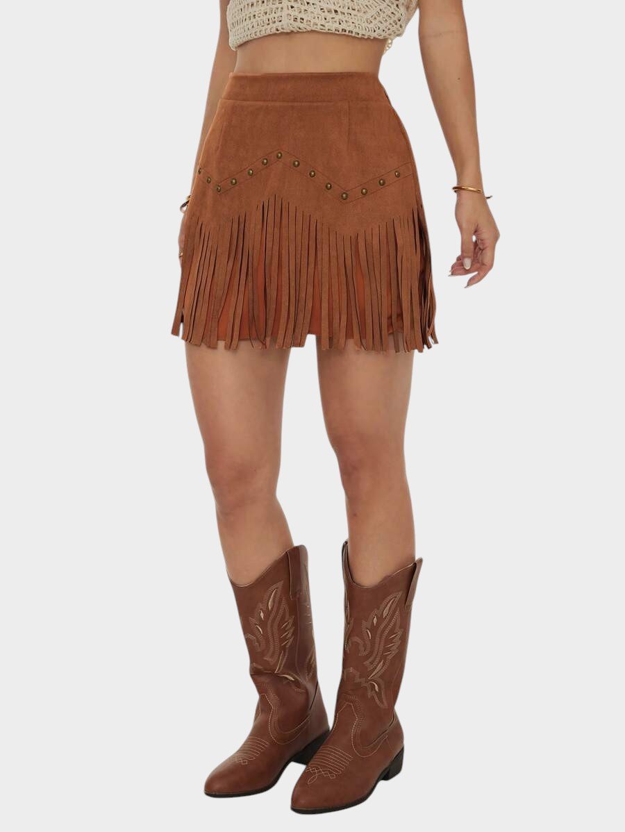 Amélie | Tassel - Detail Woven Skirt - Lora Toronto