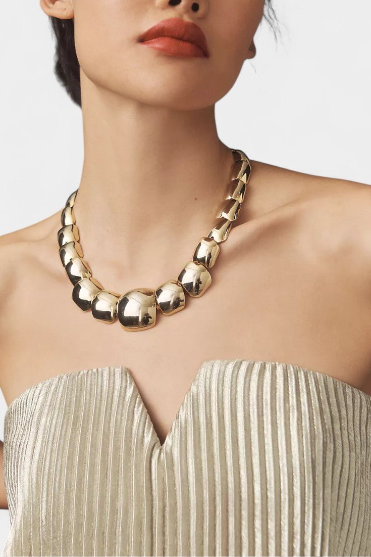Andreia | Pleated A - Line Strapless Maxi Dress - Lora Toronto