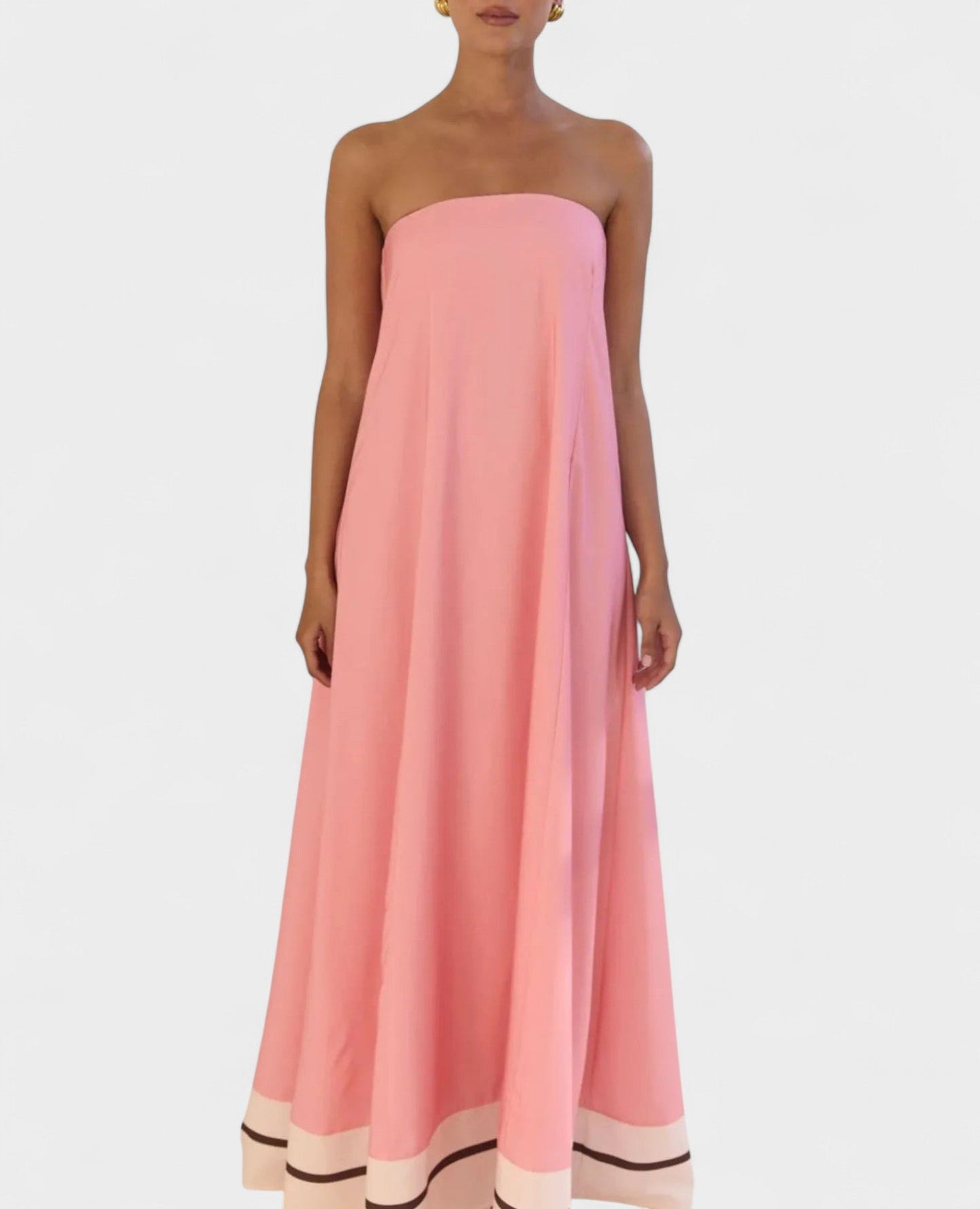 Aria | Geometric Off - Shoulder Maxi Dress - Lora Toronto