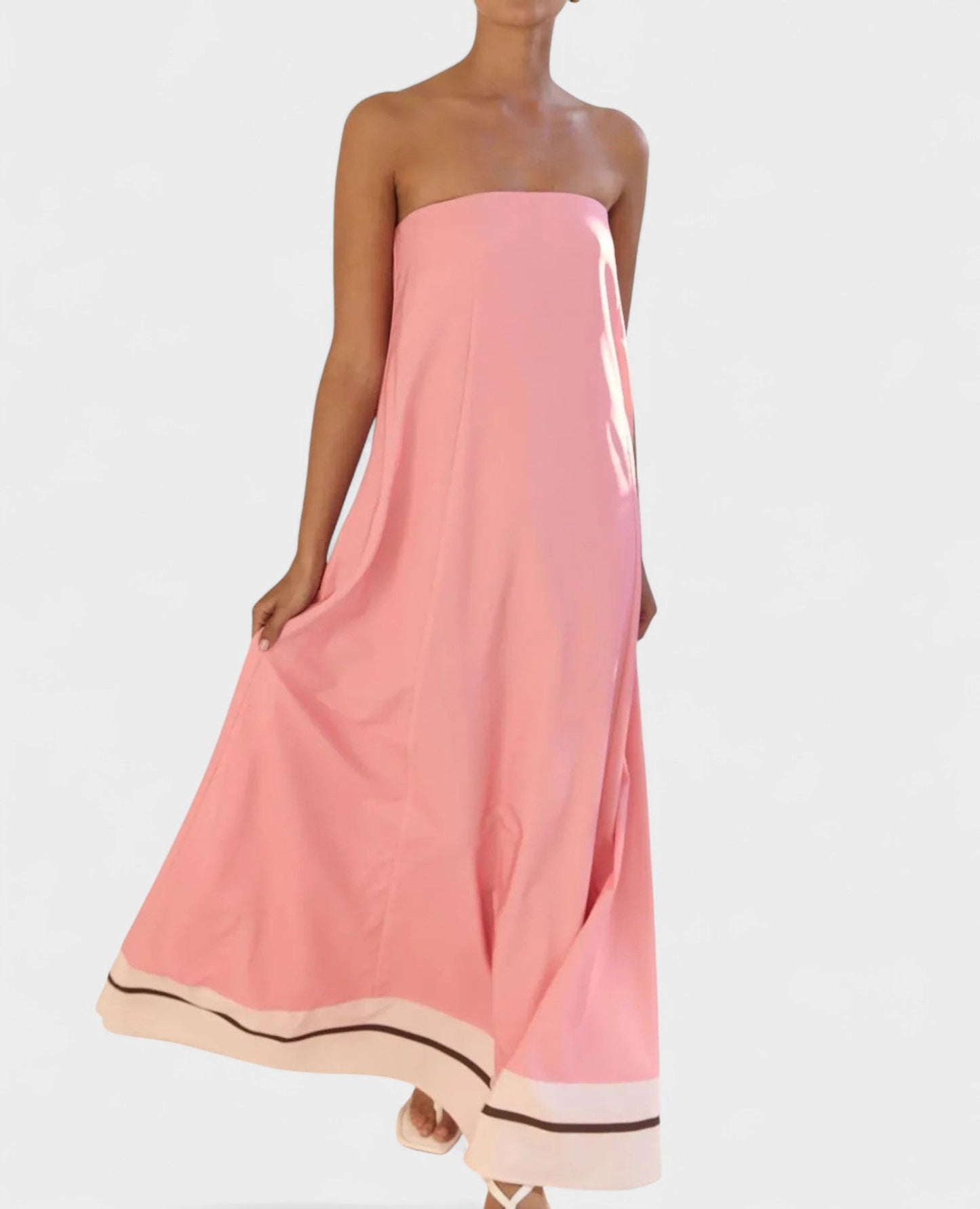 Aria | Geometric Off - Shoulder Maxi Dress - Lora Toronto