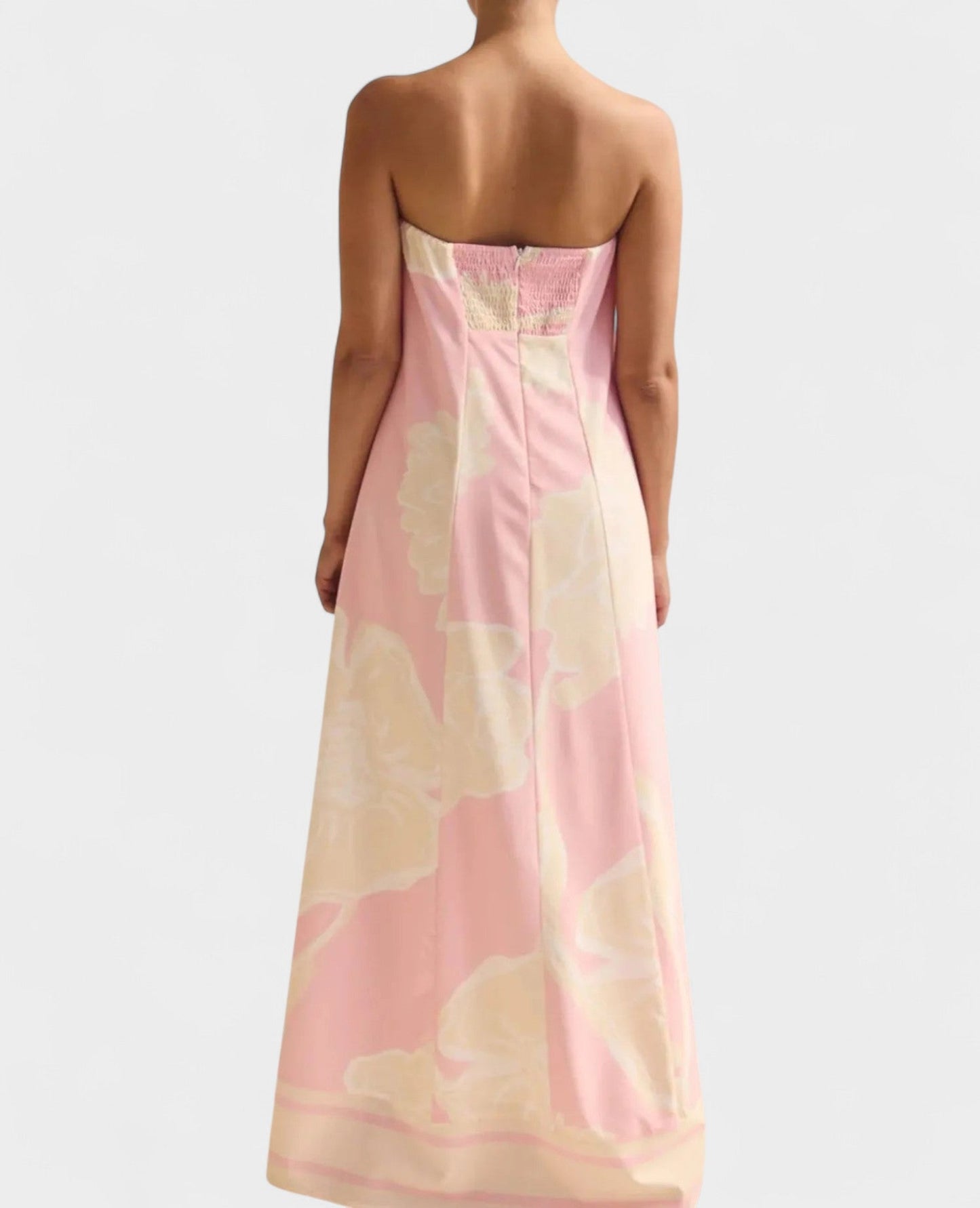 Aria | Geometric Off - Shoulder Maxi Dress - Lora Toronto