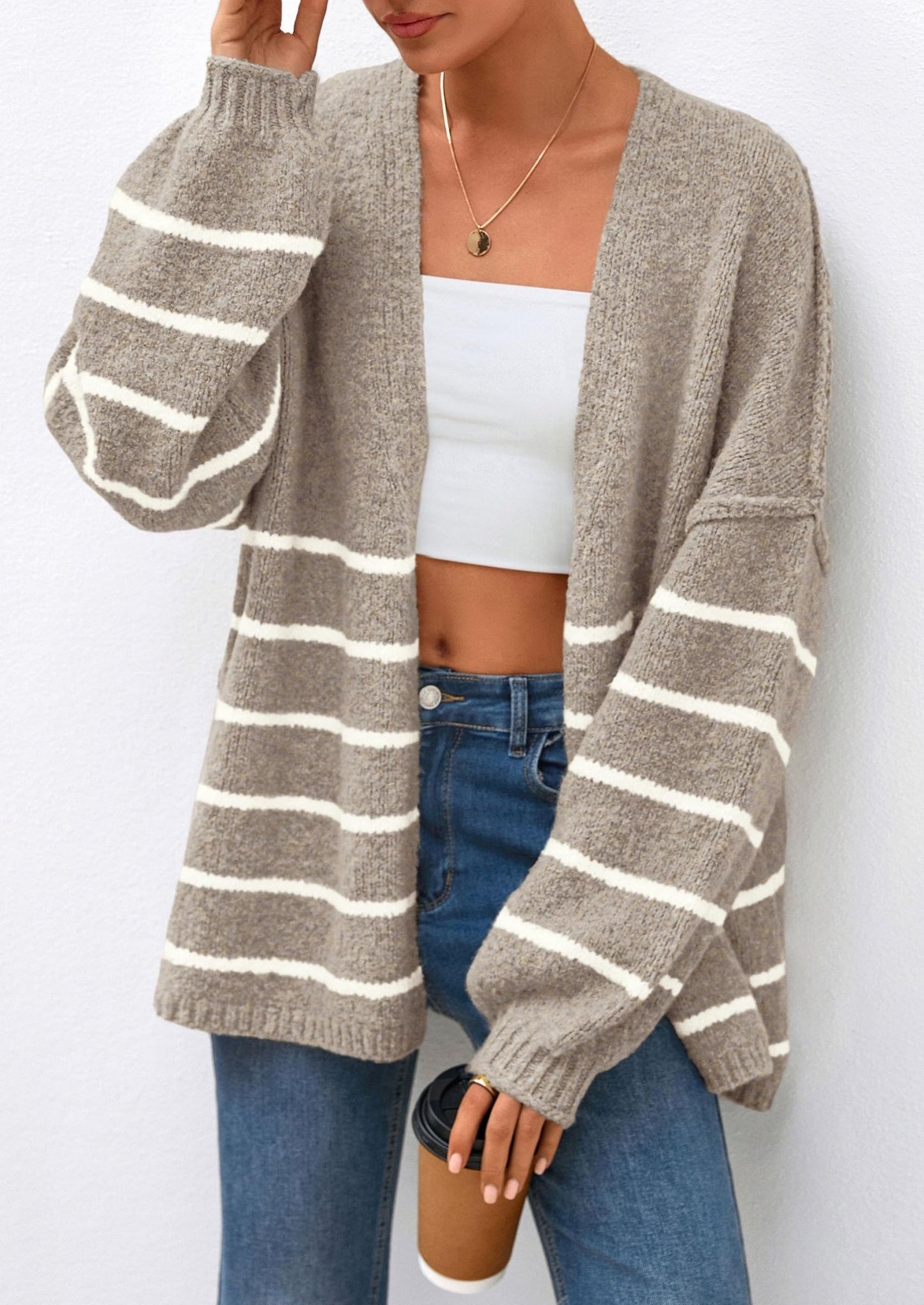 Aria | Oversized Knit Cardigan Sweater - Lora Toronto