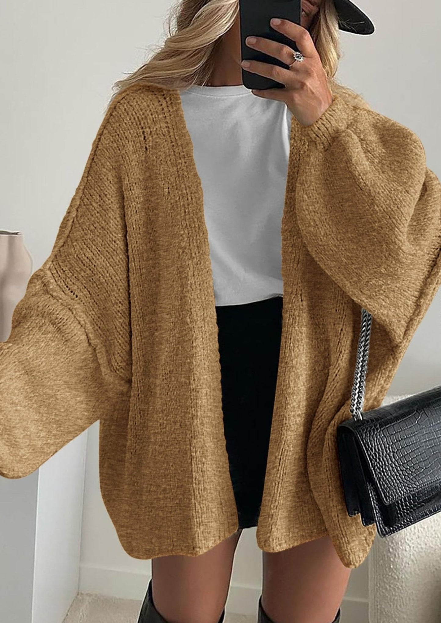 Aria | Oversized Knit Cardigan Sweater - Lora Toronto