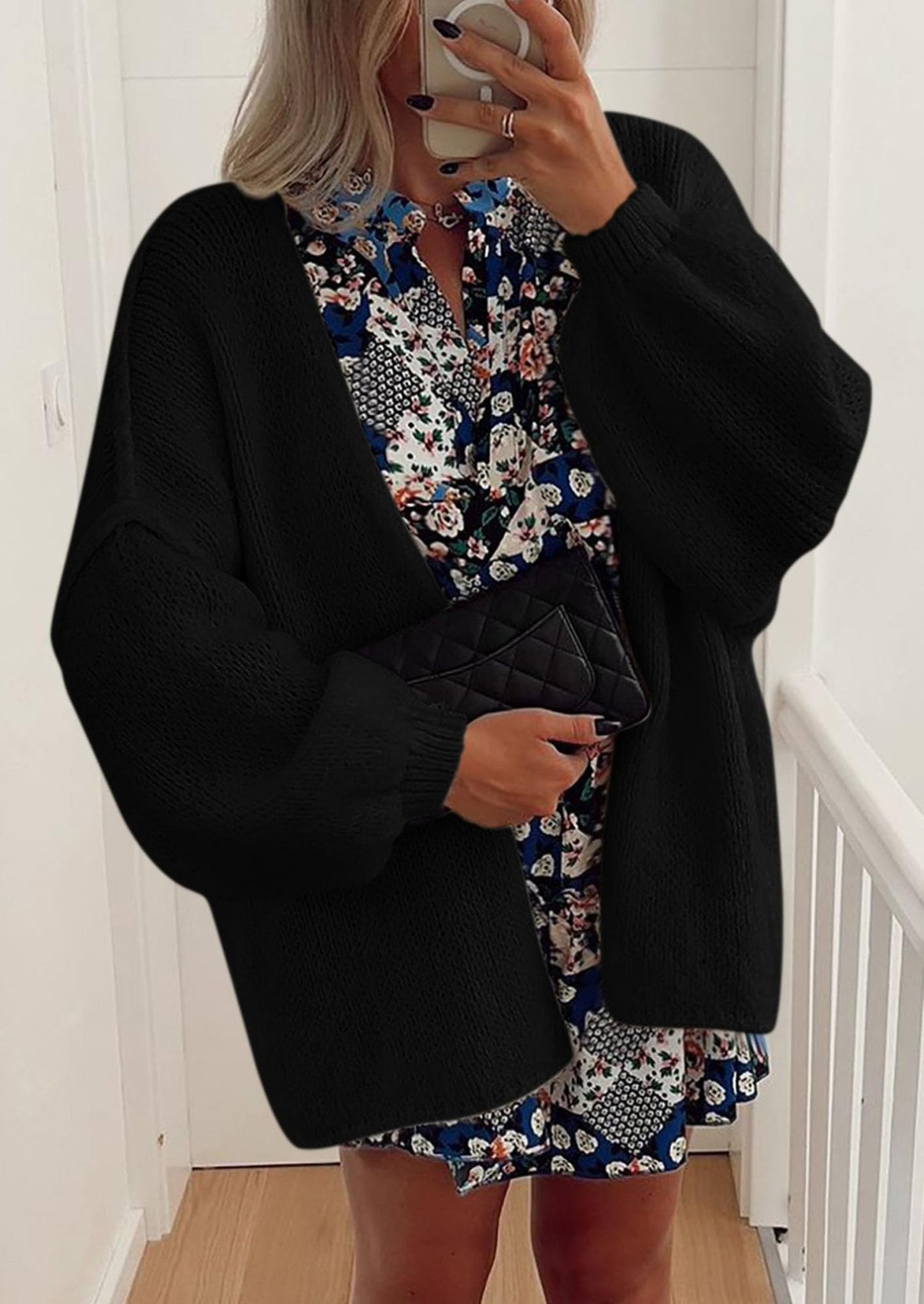Aria | Oversized Knit Cardigan Sweater - Lora Toronto