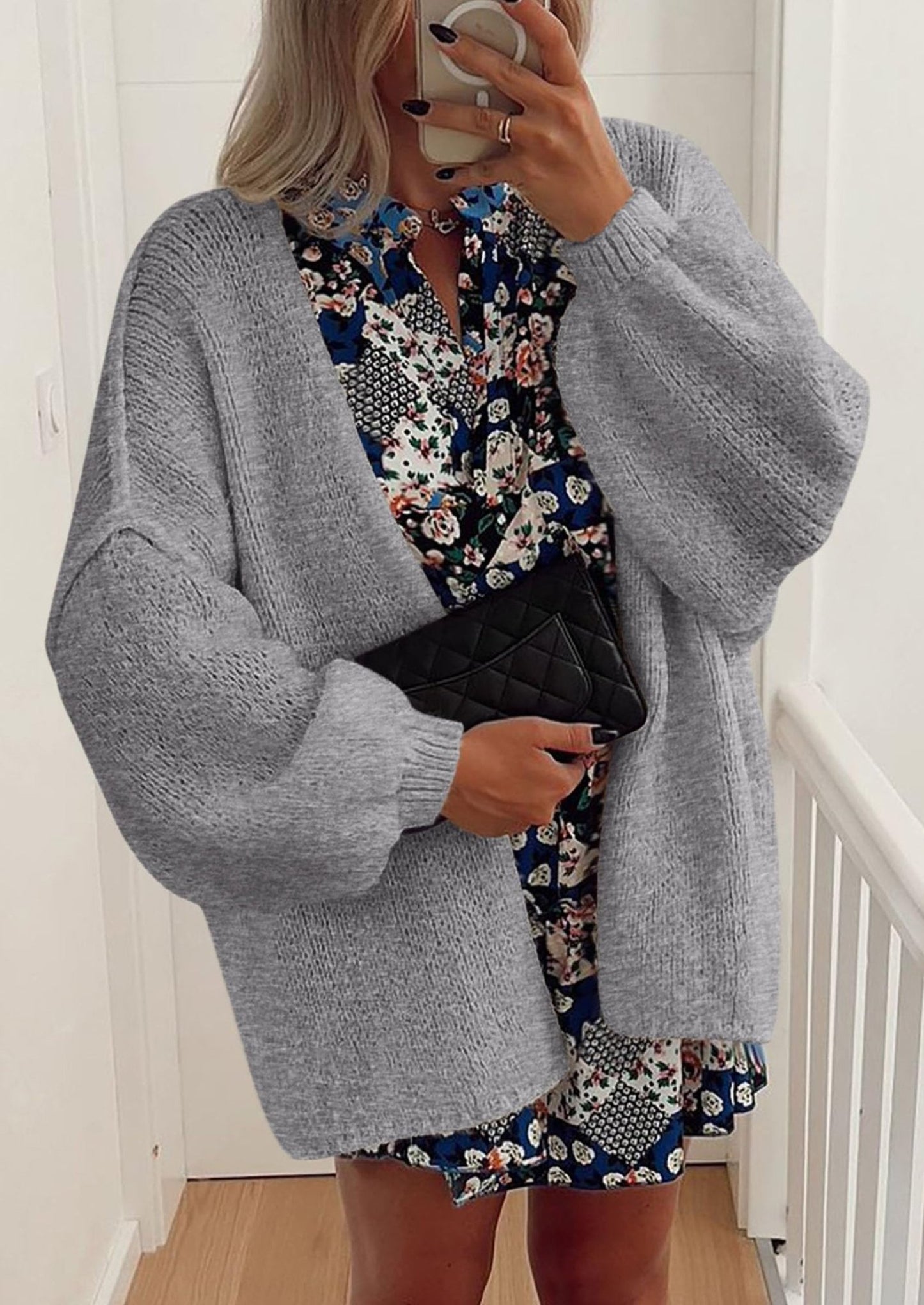 Aria | Oversized Knit Cardigan Sweater - Lora Toronto