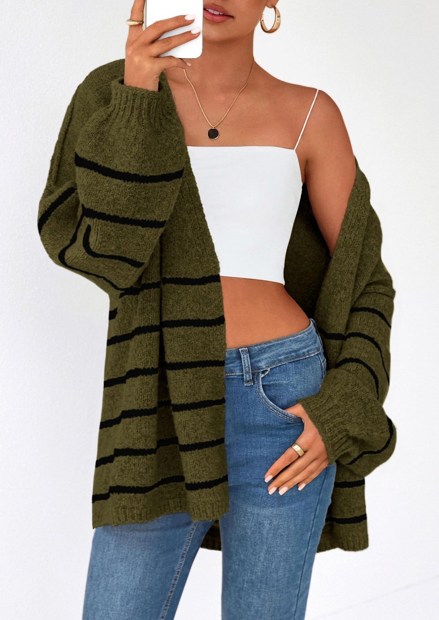 Aria | Oversized Knit Cardigan Sweater - Lora Toronto