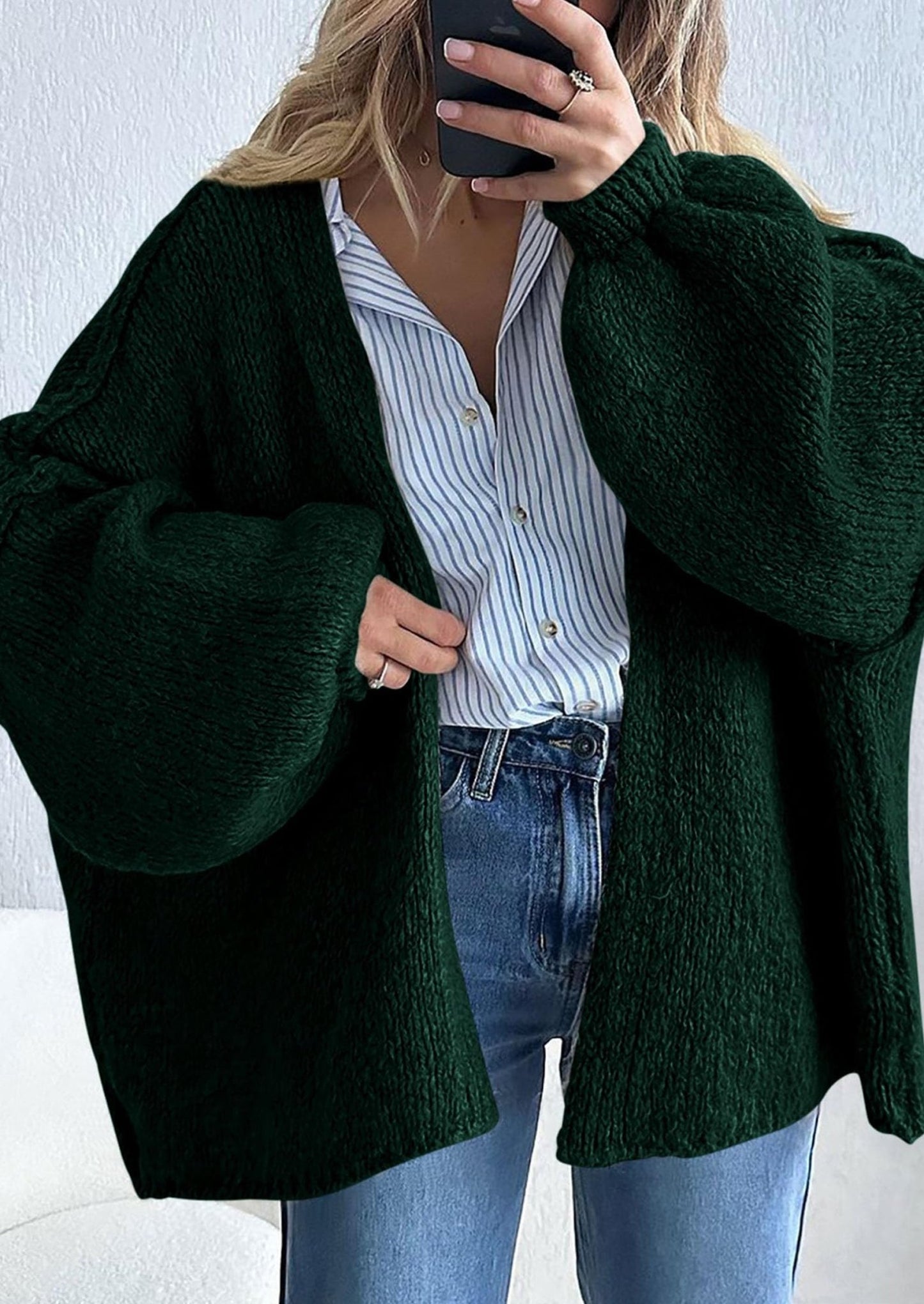 Aria | Oversized Knit Cardigan Sweater - Lora Toronto