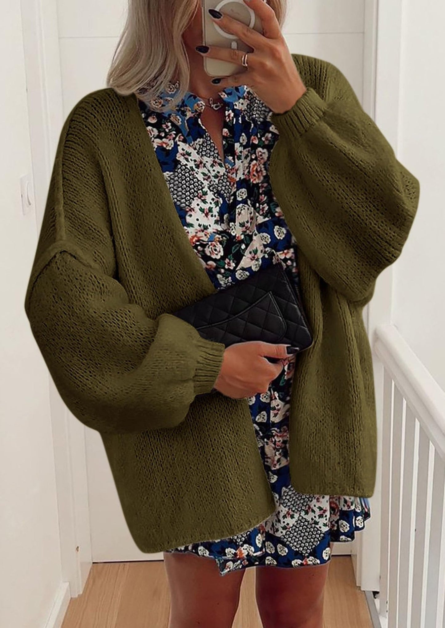 Aria | Oversized Knit Cardigan Sweater - Lora Toronto