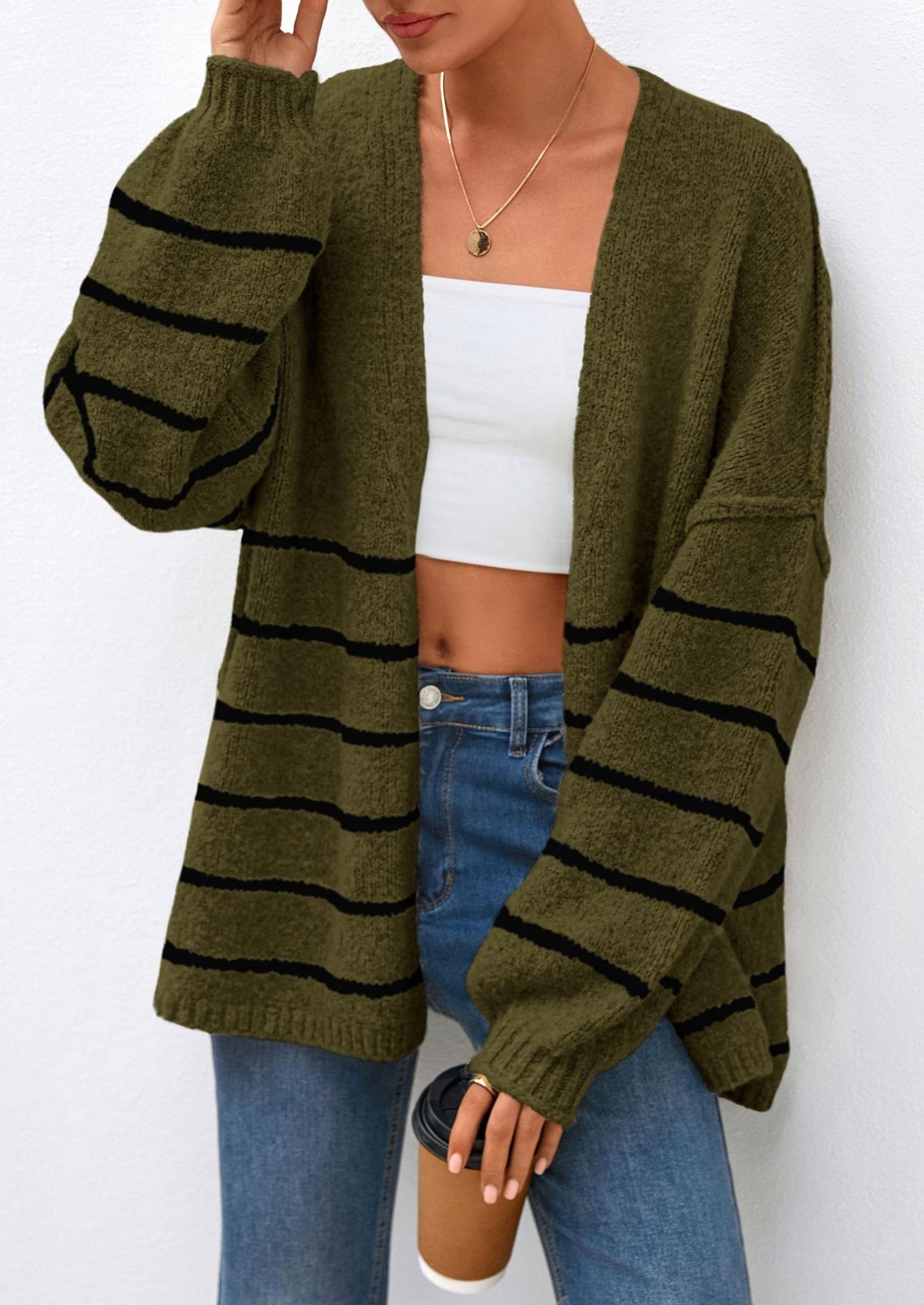 Aria | Oversized Knit Cardigan Sweater - Lora Toronto