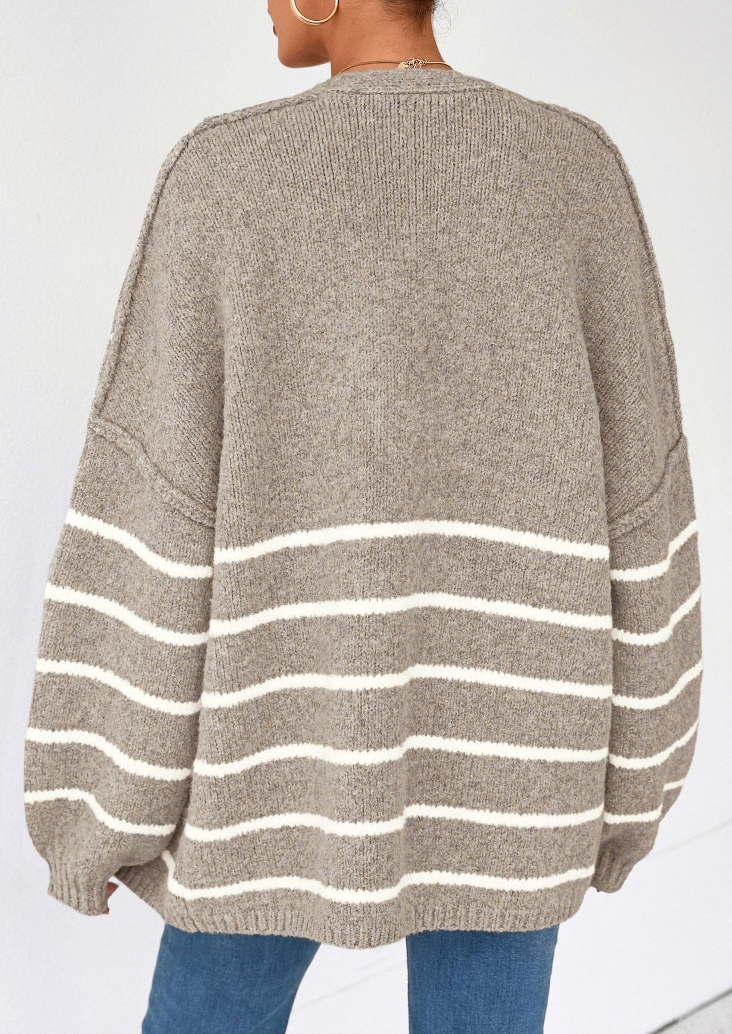 Aria | Oversized Knit Cardigan Sweater - Lora Toronto