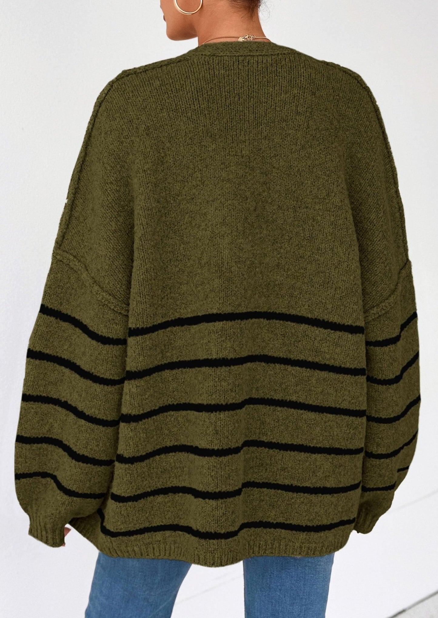 Aria | Oversized Knit Cardigan Sweater - Lora Toronto