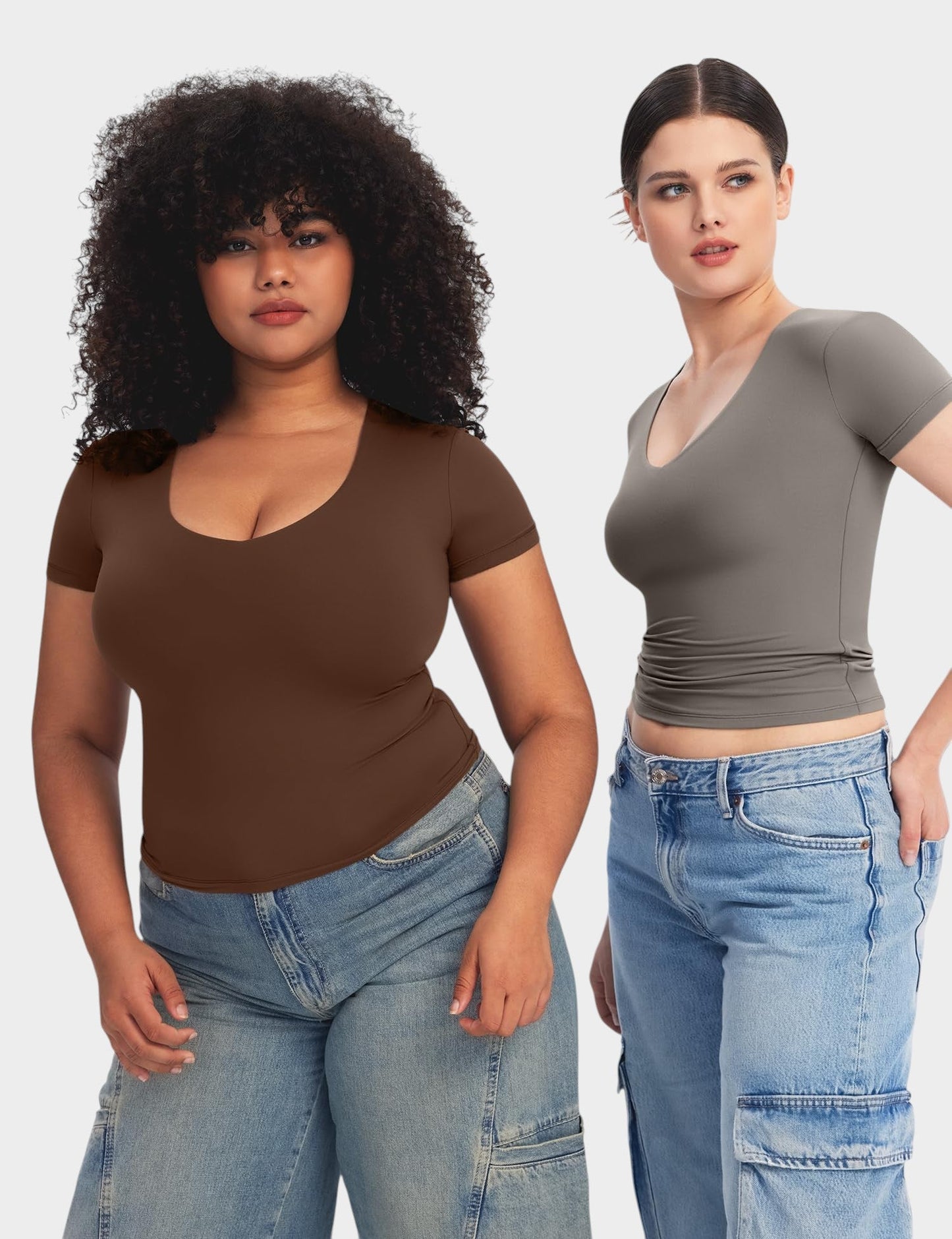 Aria | Second - Skin V - Neck Top - Lora Toronto