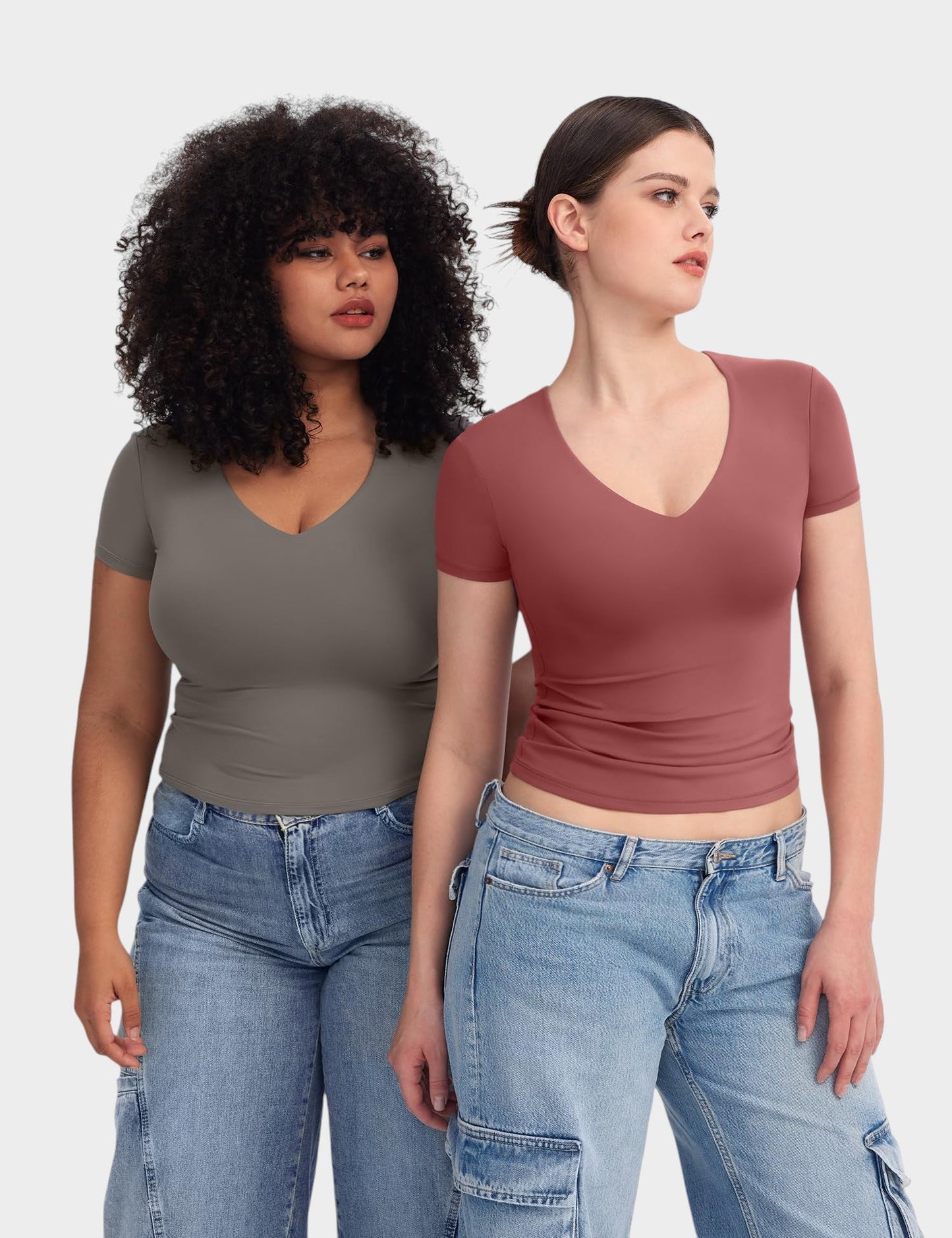 Aria | Second - Skin V - Neck Top - Lora Toronto