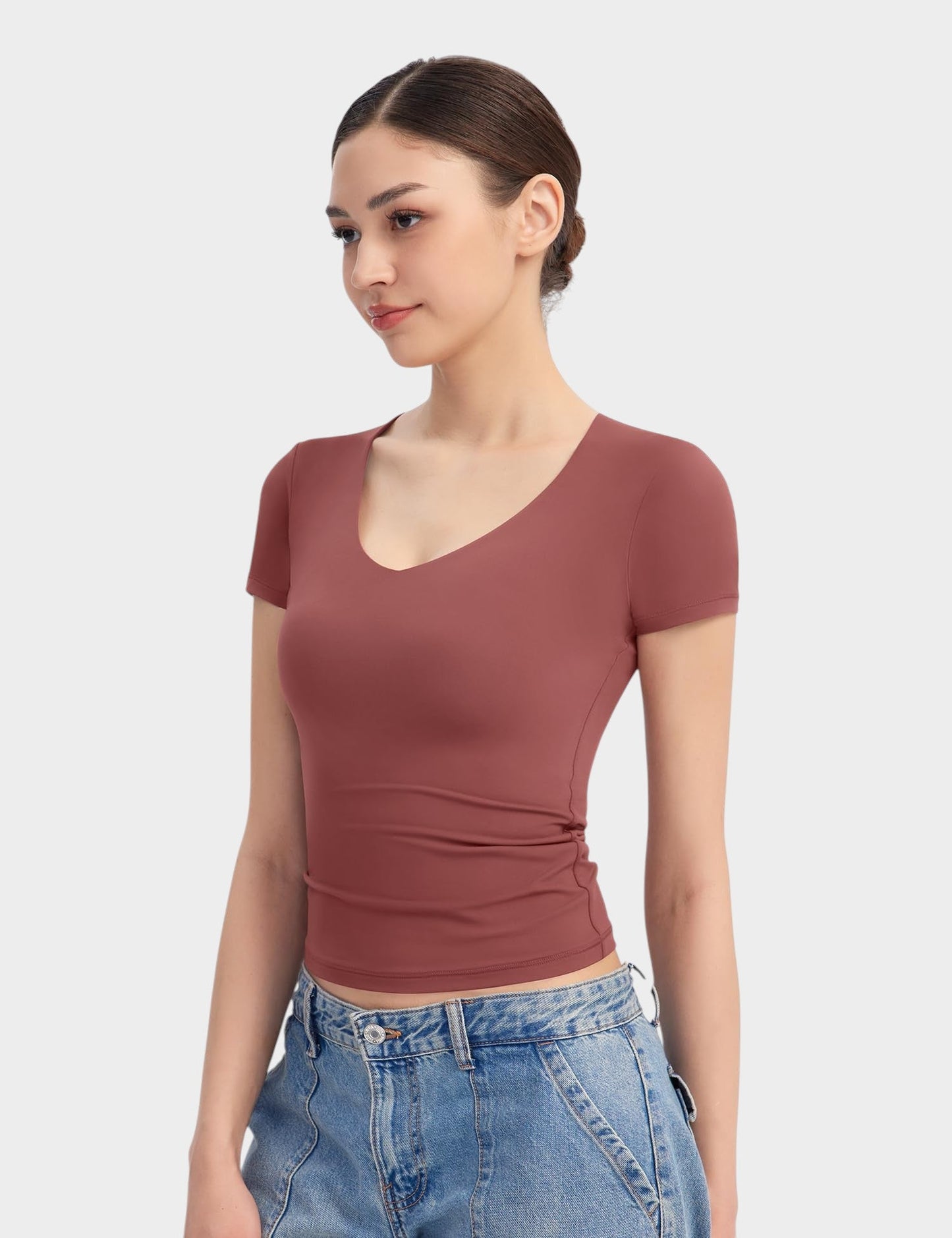 Aria | Second - Skin V - Neck Top - Lora Toronto