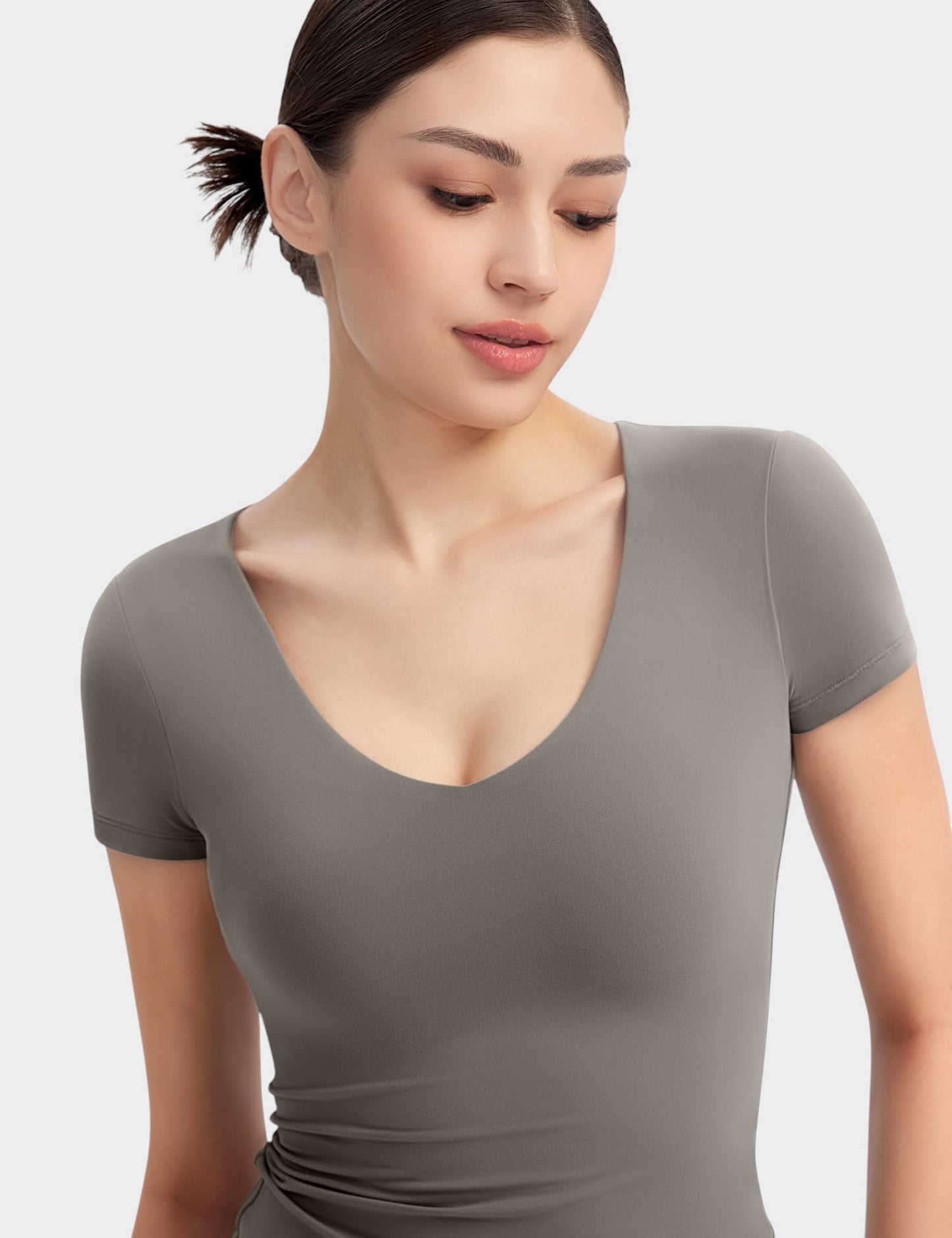 Aria | Second - Skin V - Neck Top - Lora Toronto