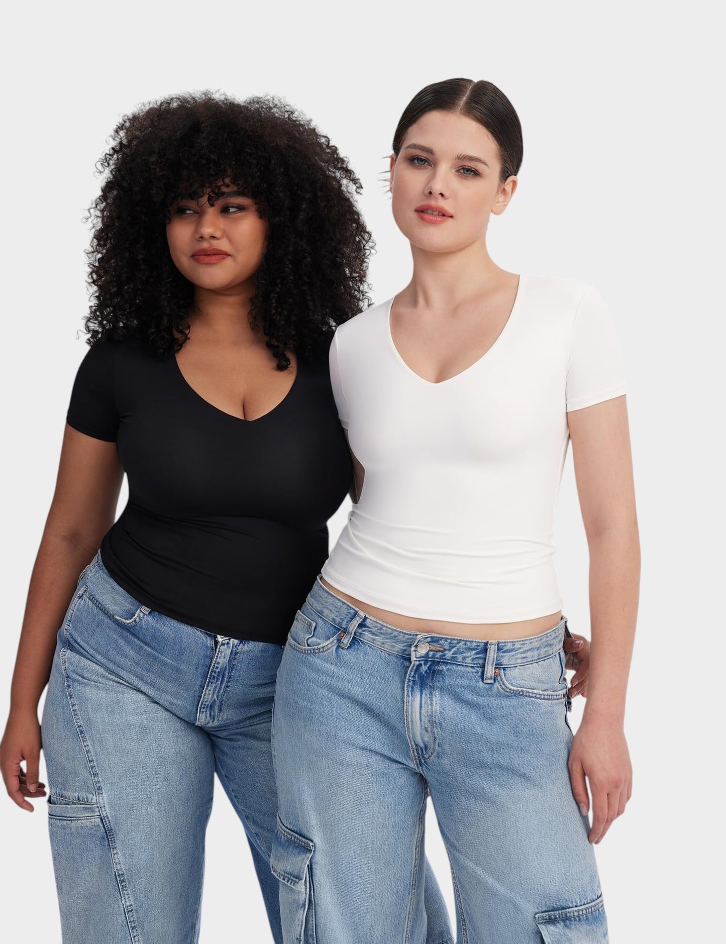 Aria | Second - Skin V - Neck Top - Lora Toronto