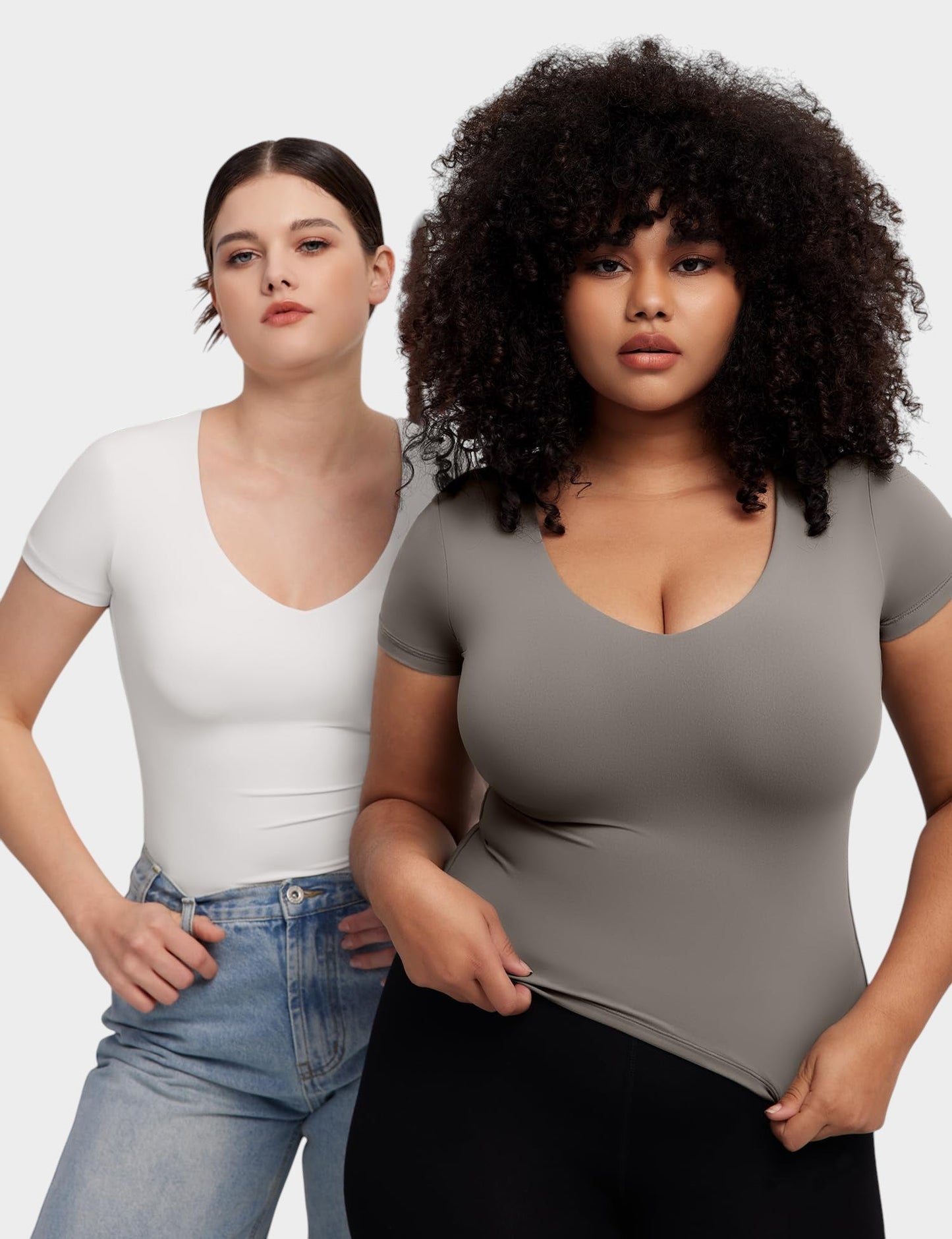 Aria | Second - Skin V - Neck Top - Lora Toronto