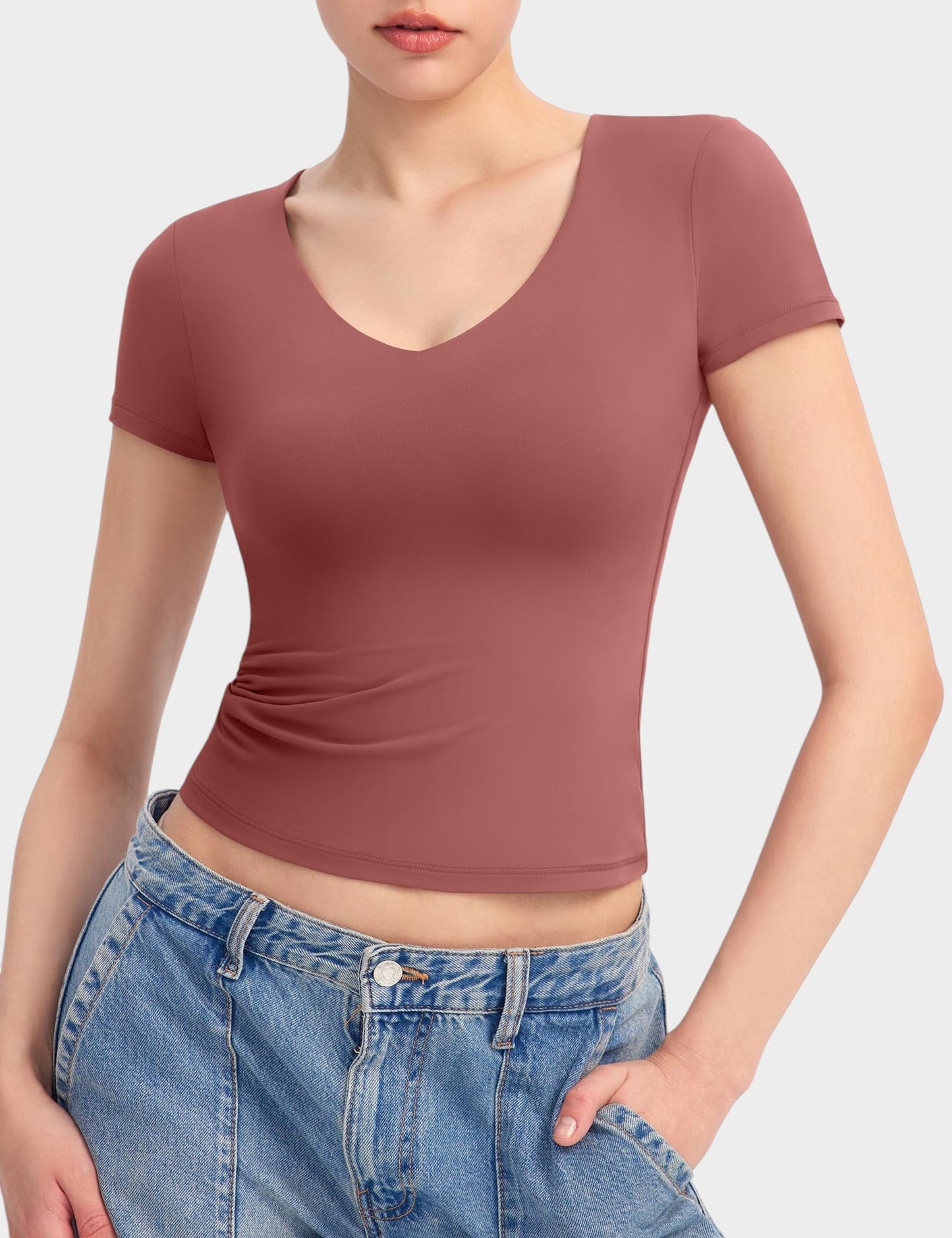 Aria | Second - Skin V - Neck Top - Lora Toronto