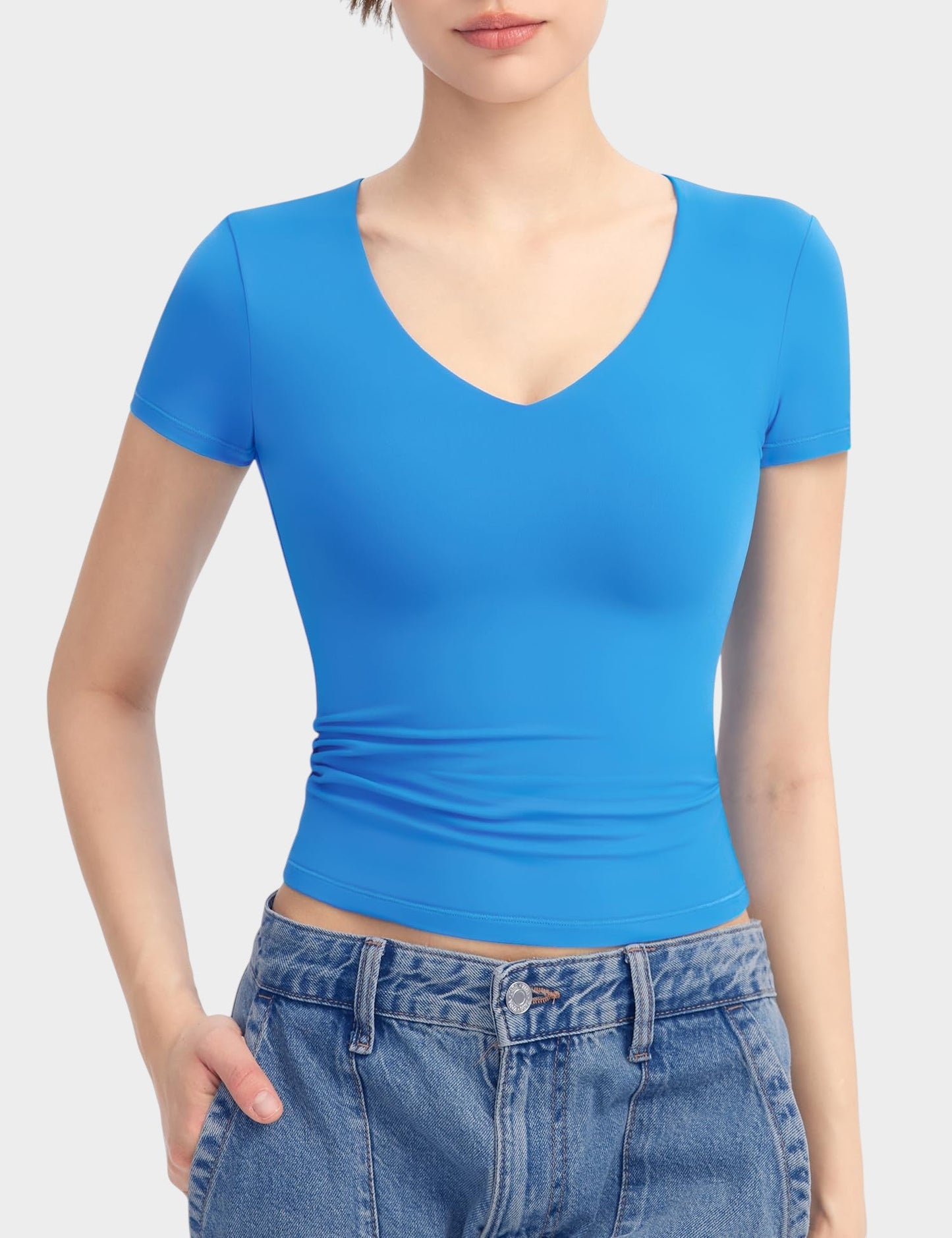 Aria | Second - Skin V - Neck Top - Lora Toronto