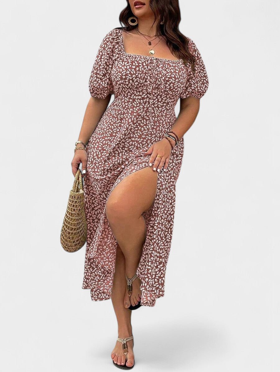 Breezaya | Plus - Size Floral Maxi Dress - Lora Toronto