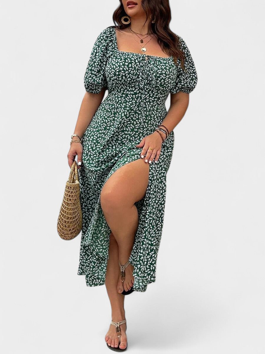Breezaya | Plus - Size Floral Maxi Dress - Lora Toronto