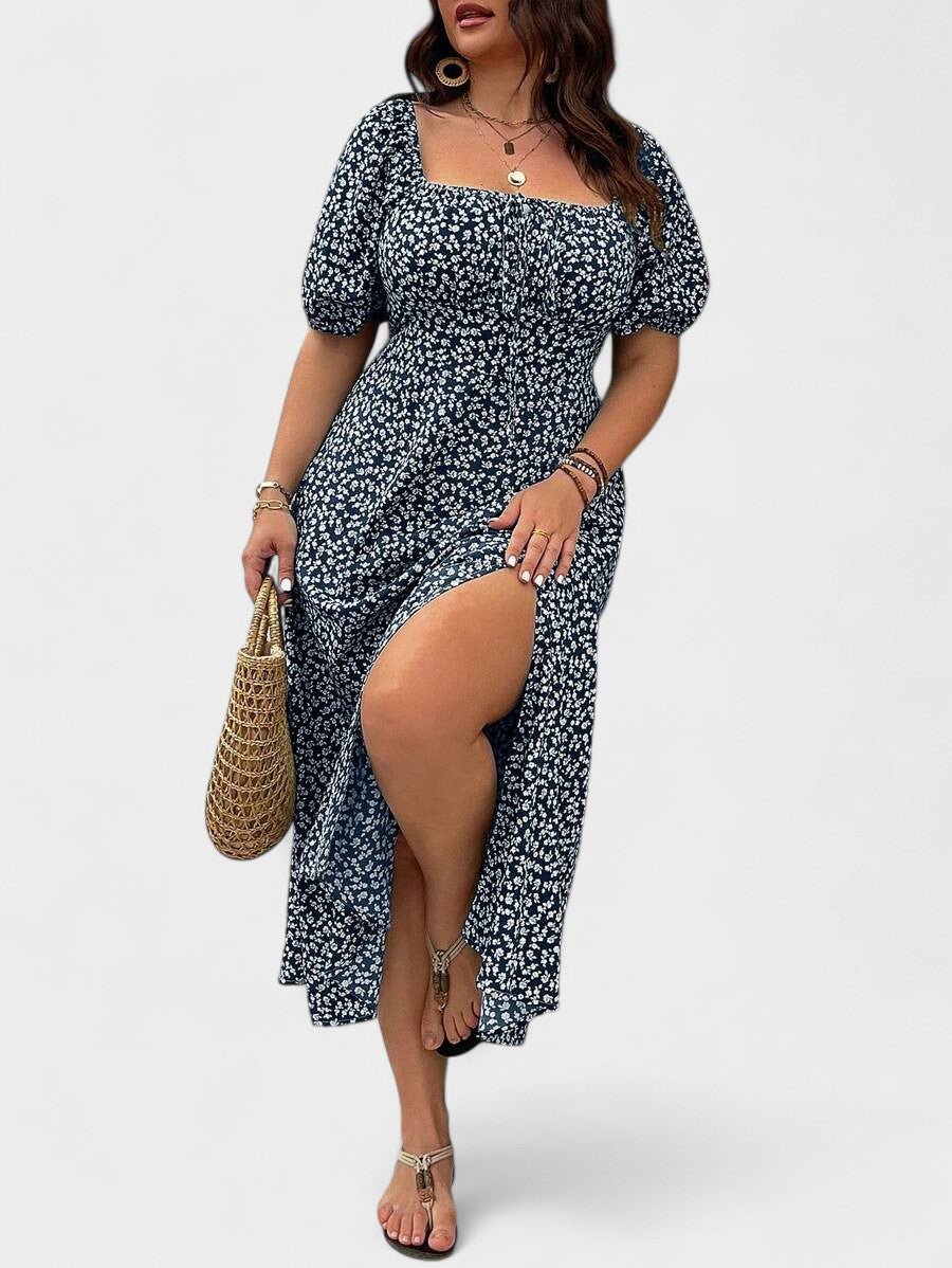 Breezaya | Plus - Size Floral Maxi Dress - Lora Toronto