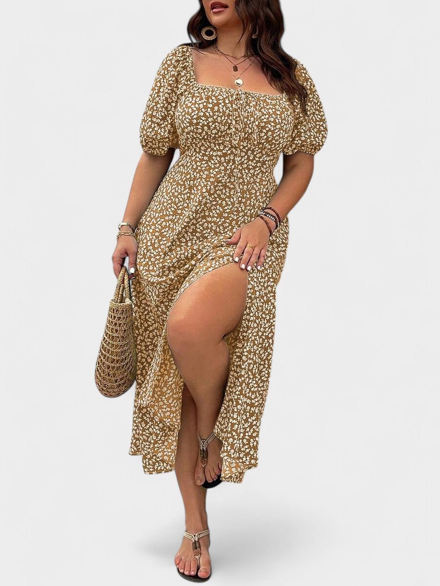 Breezaya | Plus - Size Floral Maxi Dress - Lora Toronto