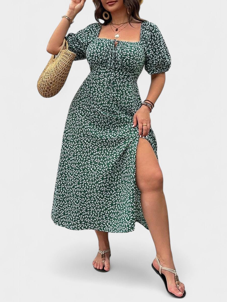Breezaya | Plus - Size Floral Maxi Dress - Lora Toronto