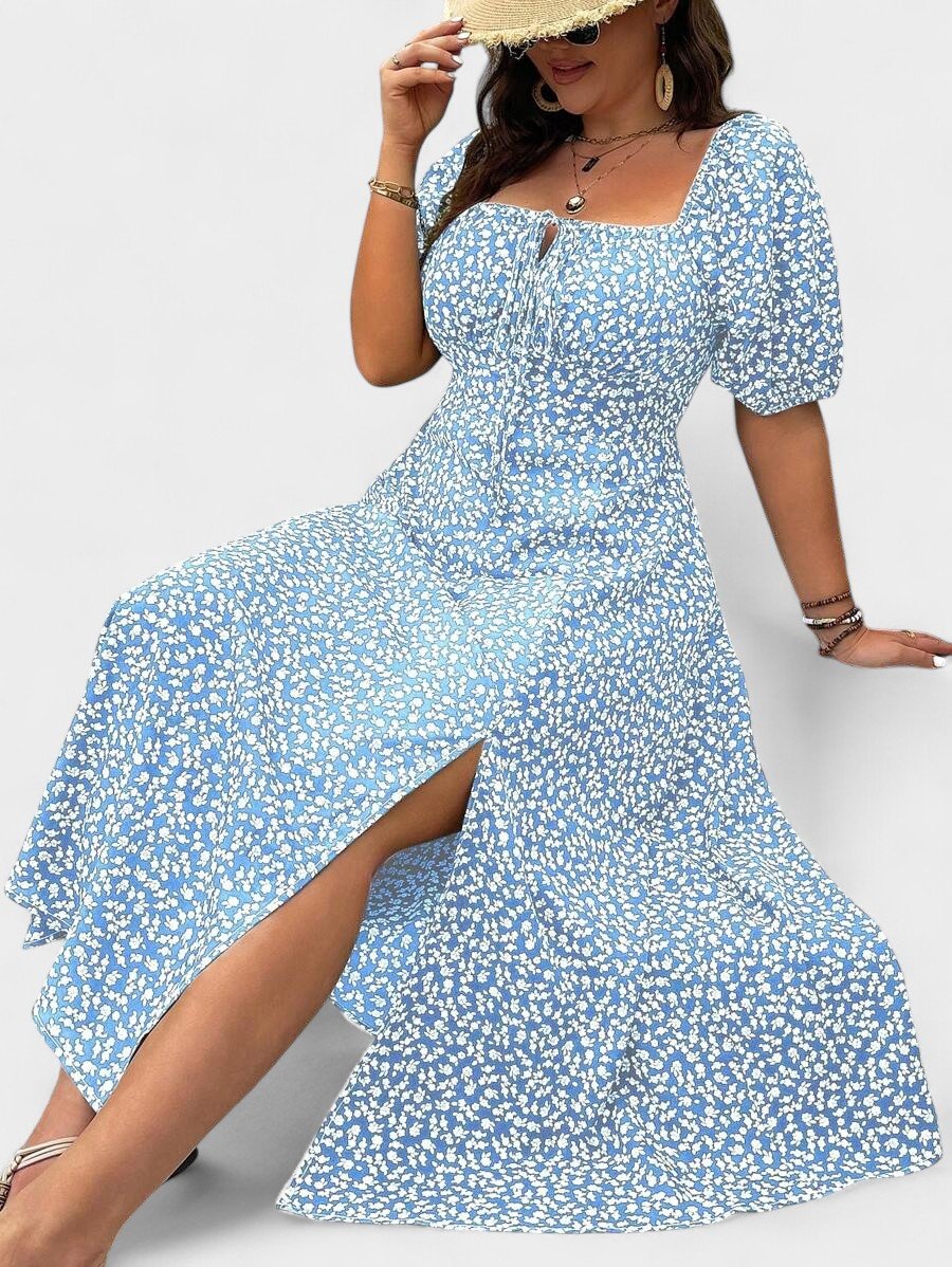 Breezaya | Plus - Size Floral Maxi Dress - Lora Toronto