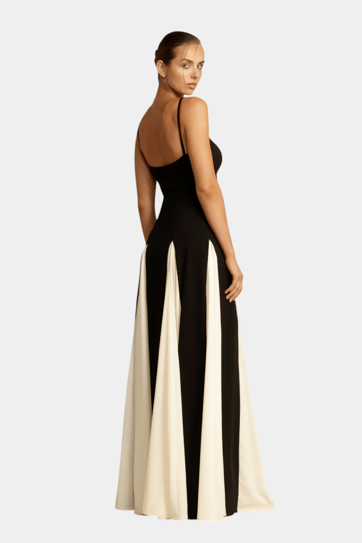 Catalina | Two - Tone Maxi Dress - Lora Toronto