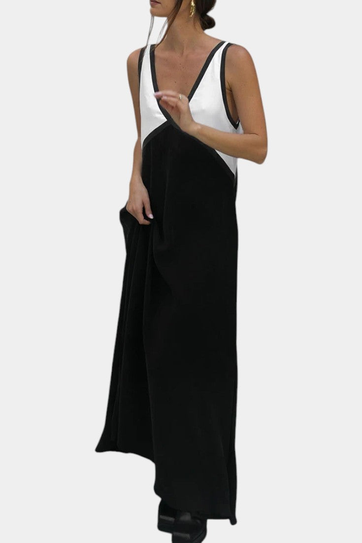Diamond Lightweight V-Neck Maxi Dress
