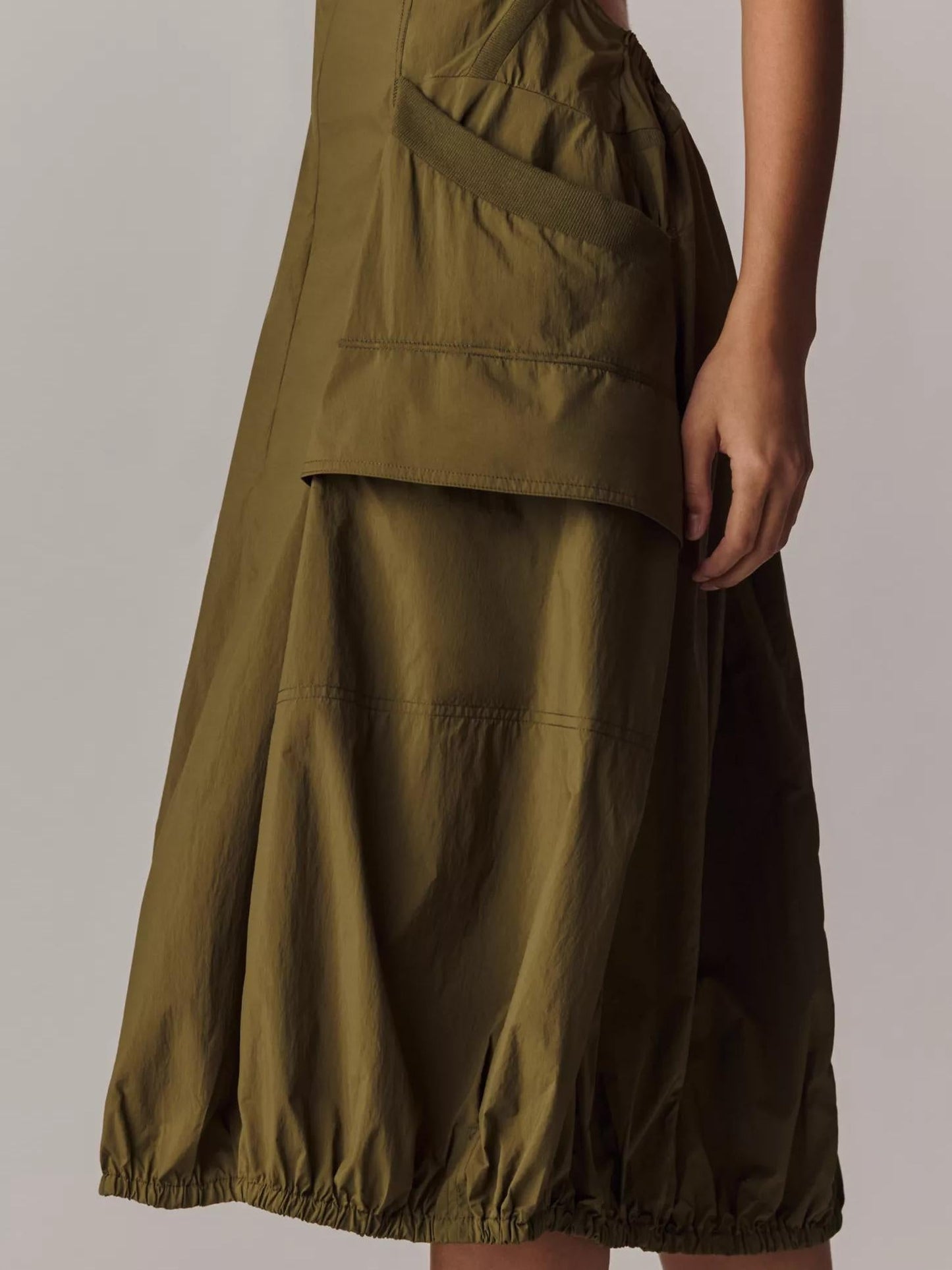 Elara | Bubble - Hem Midi Dress - Lora Toronto