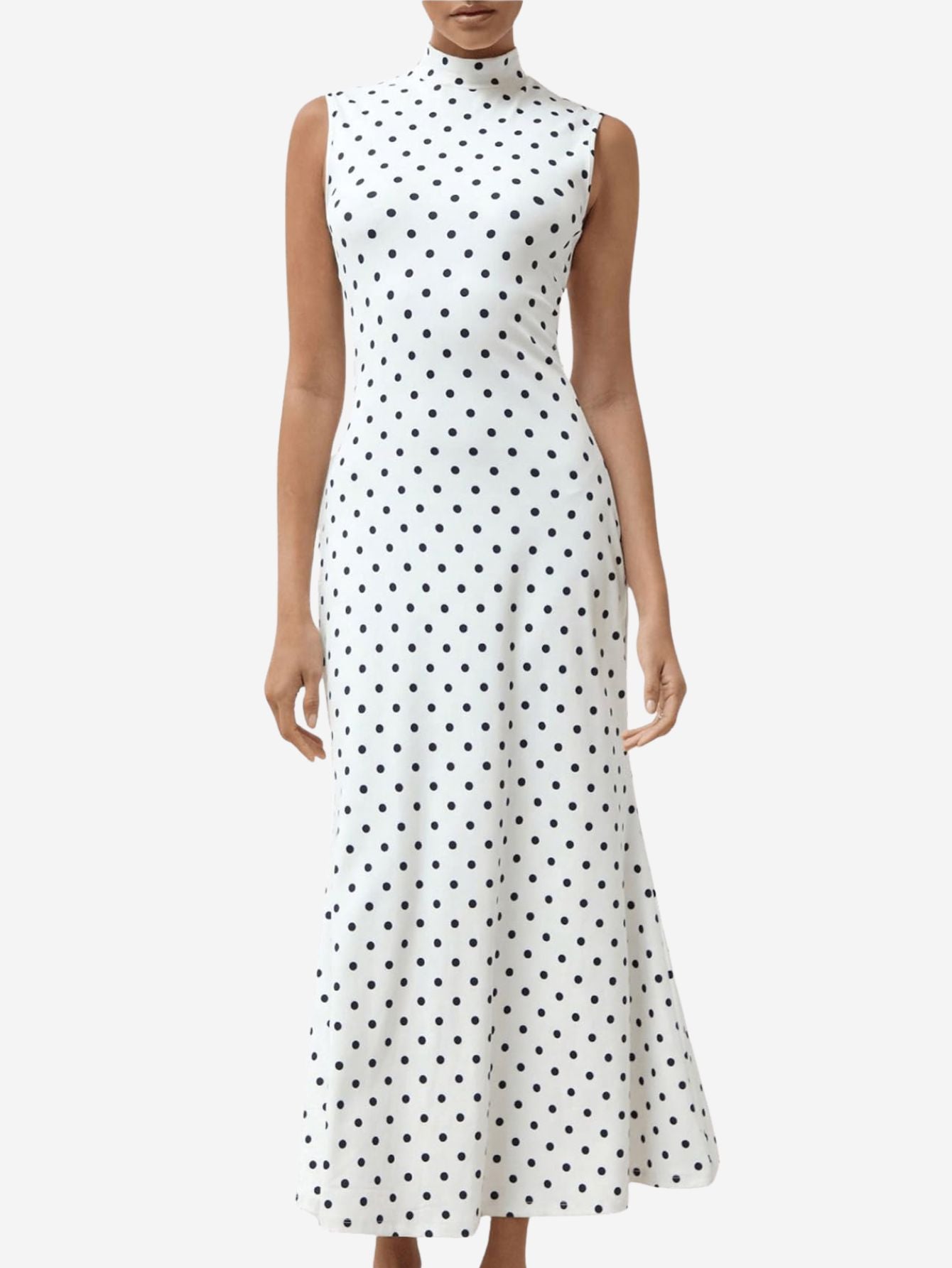 Elena | Vintage Polka Dot Maxi Dress - Lora Toronto