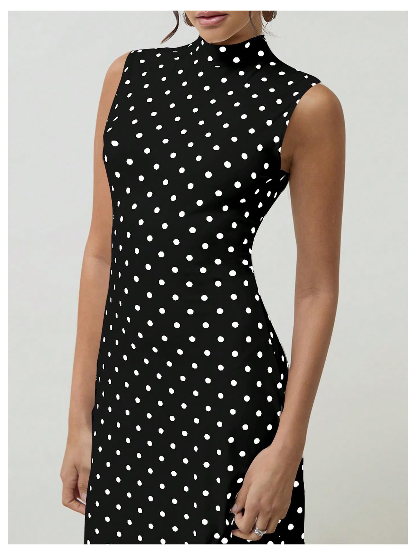 Elena | Vintage Polka Dot Maxi Dress - Lora Toronto