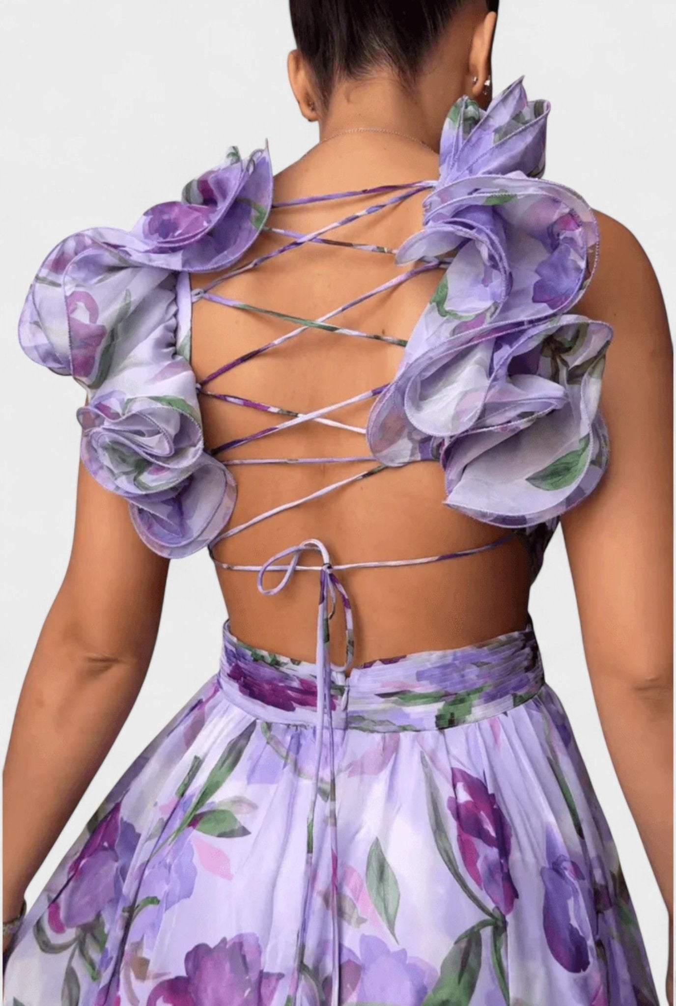 Elise | Backless Printed Maxi Dress - Lora Toronto