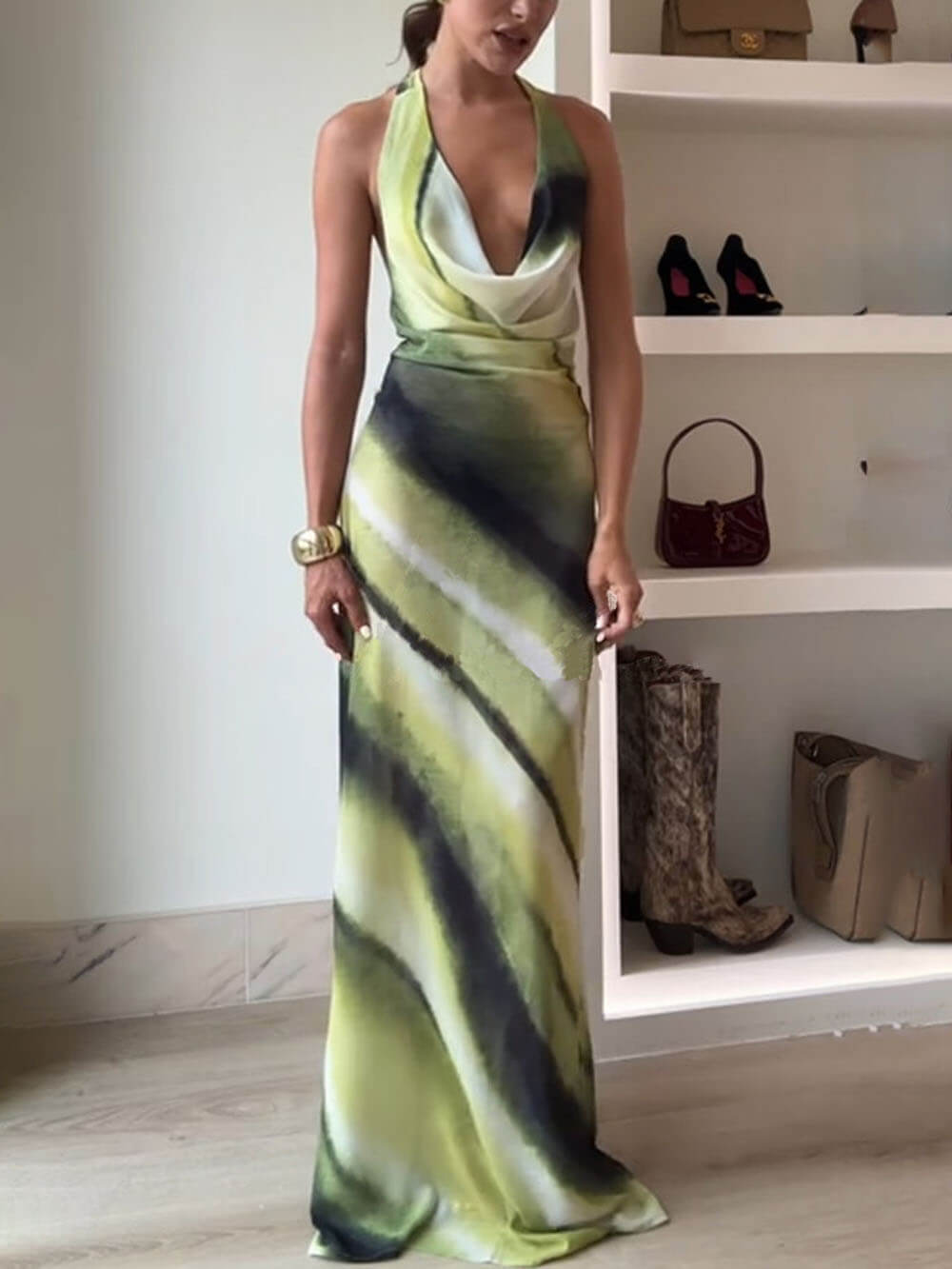 Ella | Tie - Dye Ombre Maxi Dress - Lora Toronto