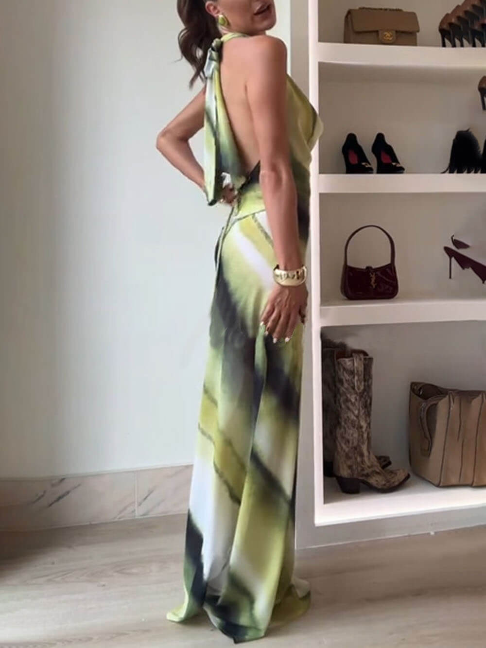 Ella | Tie - Dye Ombre Maxi Dress - Lora Toronto