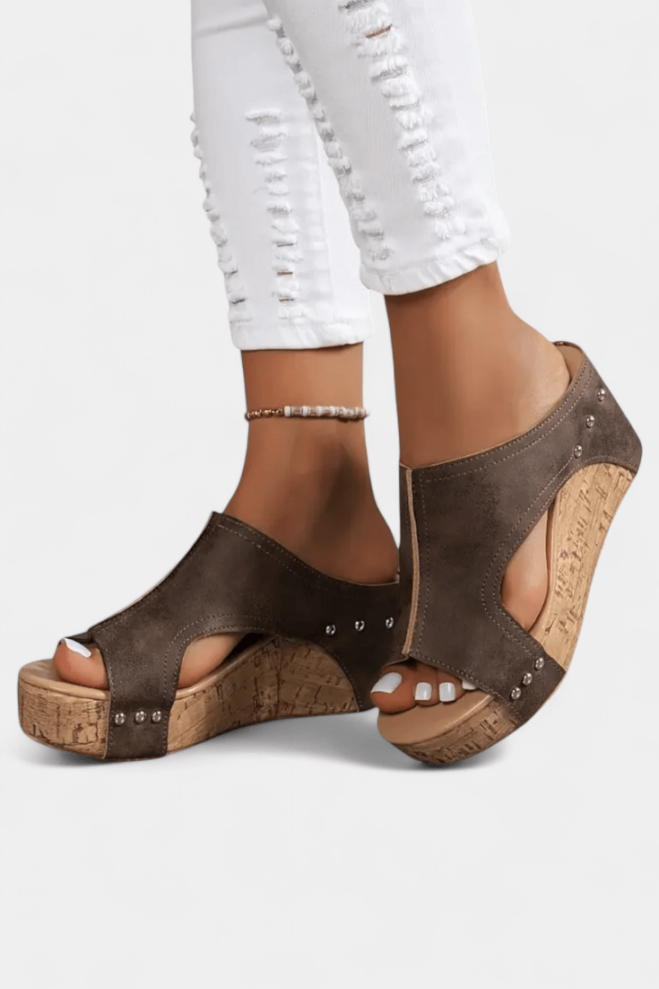 Emerson Orthopaedic Comfort Block Heel Sandals - Lora Toronto