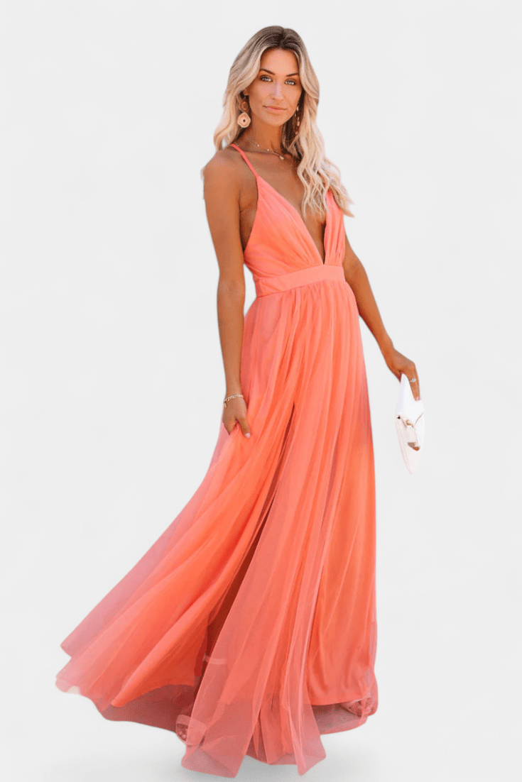 Gergana | Petal Dust Tulle Dress - Lora Toronto