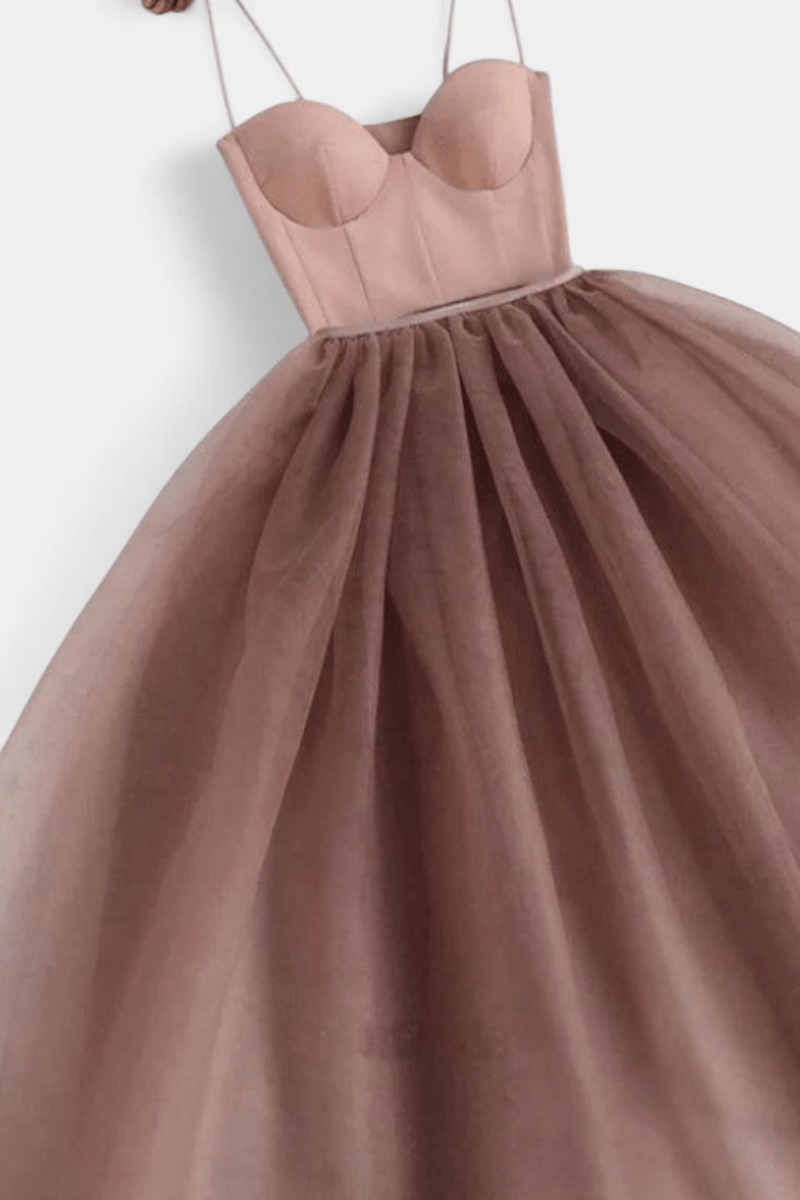 Giselle | Elegant Tulle Maxi Dress - Lora Toronto